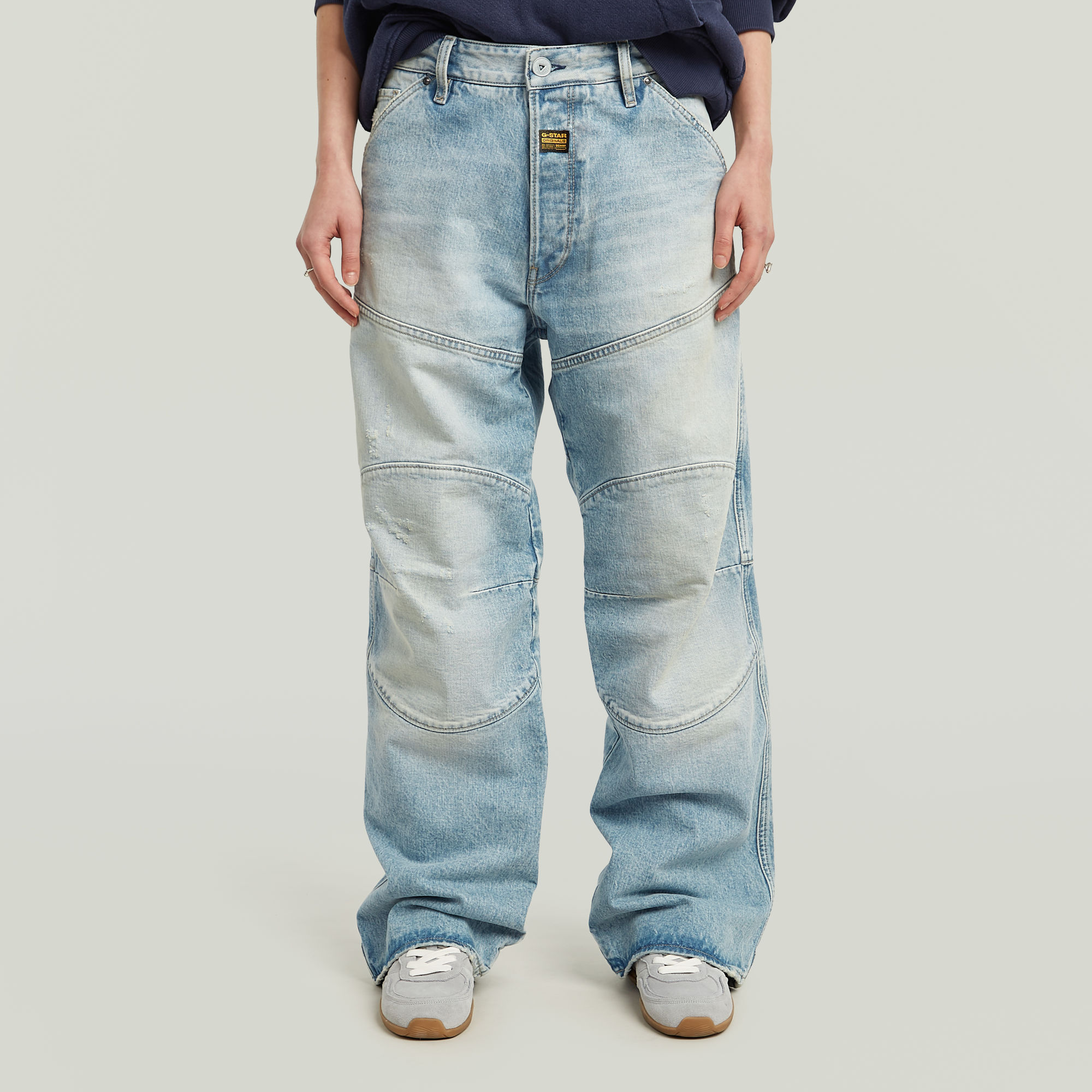 G-Star RAW G-STAR Elwood Unisex Low Loose Jeans Lichtblauw Heren