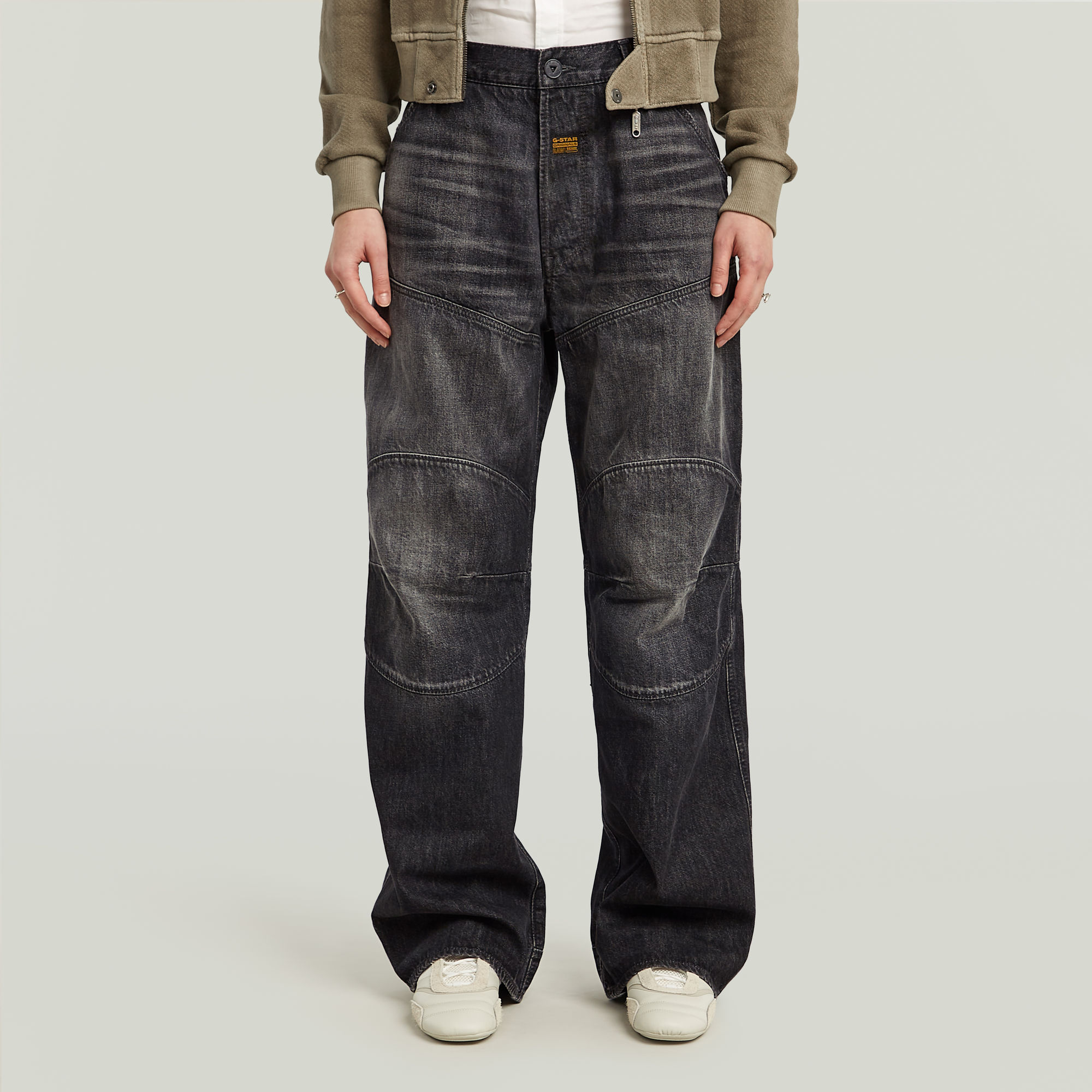 

G-STAR Elwood Unisex Low Loose Jeans - Zwart - Heren