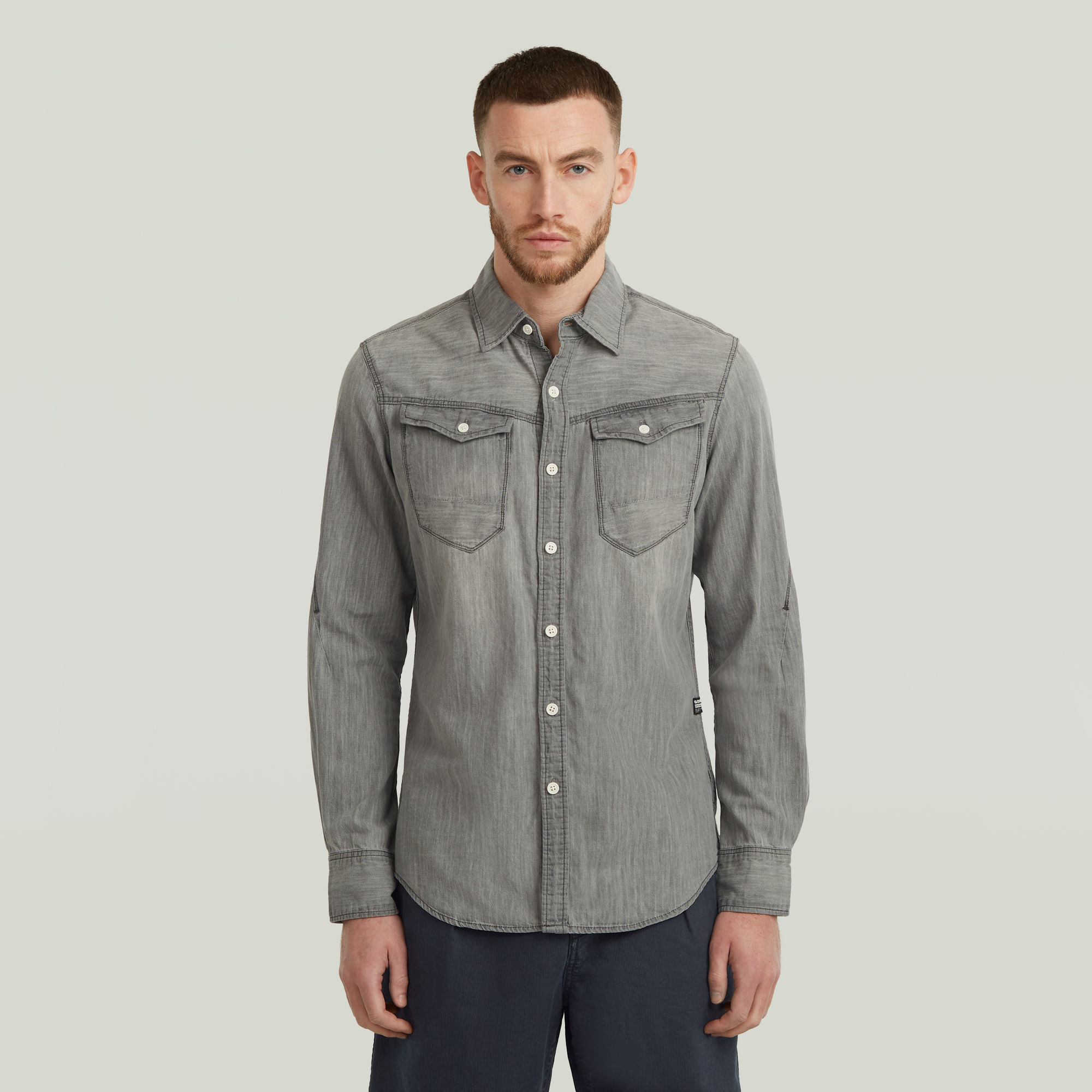 G-Star RAW Arc 3D Slim Shirt - Midden blauw - Heren