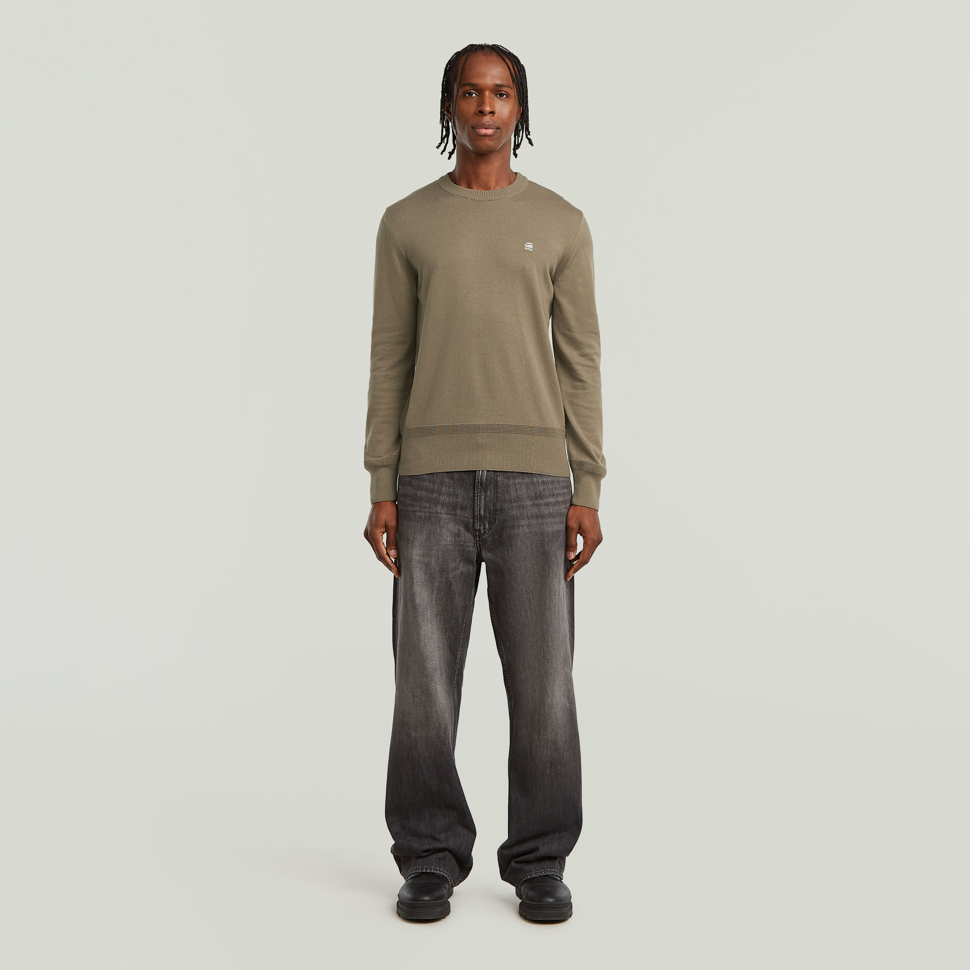 G-Star RAW Core Gebreide Trui Bruin Heren