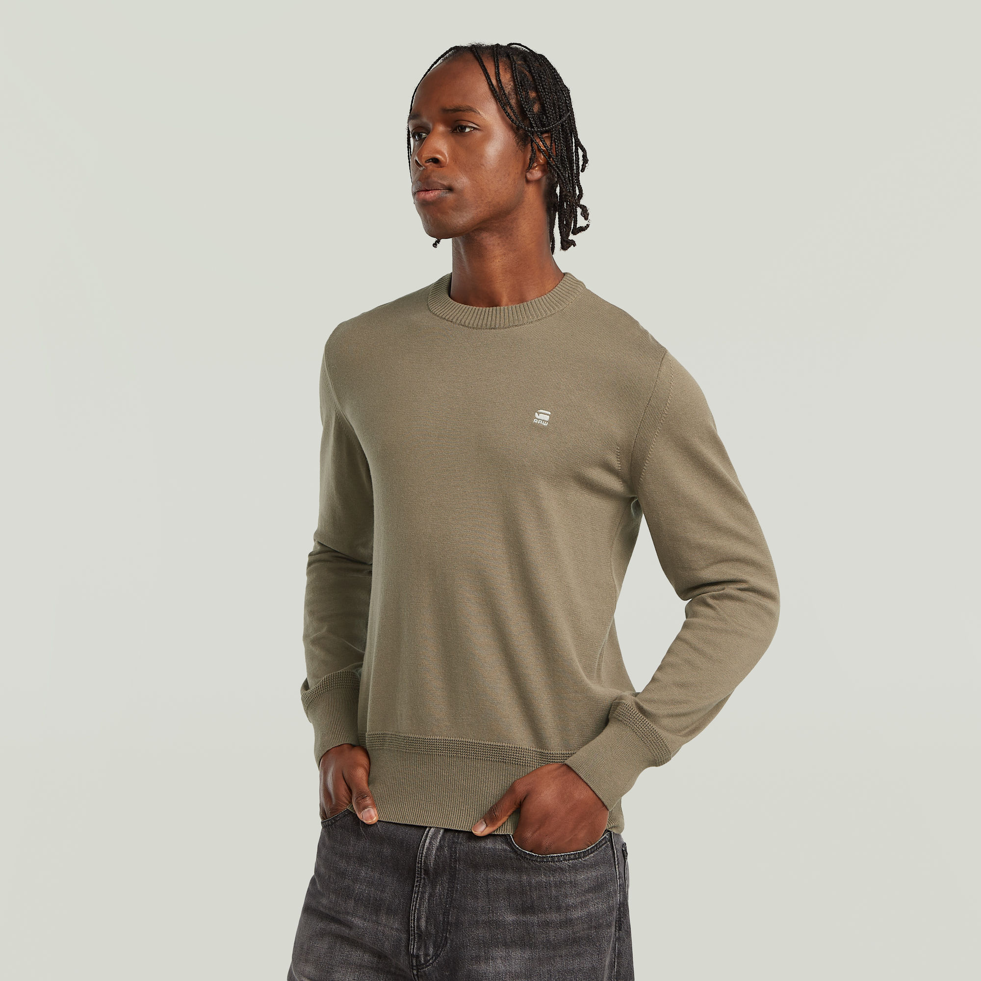 G-Star RAW Core Gebreide Trui Bruin Heren