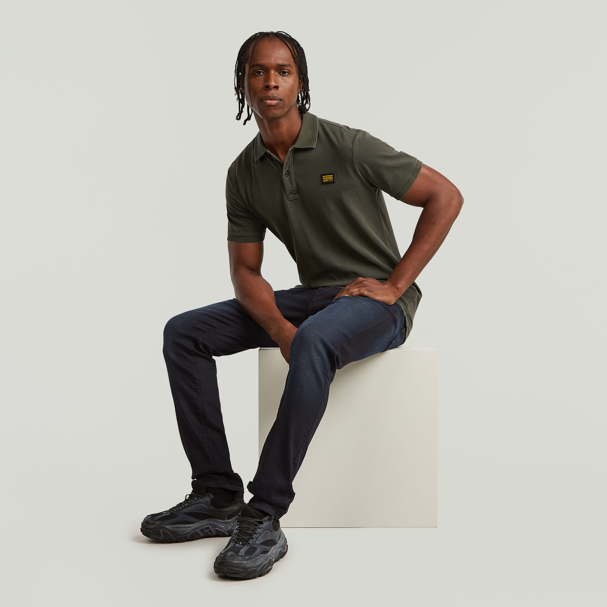 G-Star RAW 3301 Slim Jeans II Donkerblauw Heren