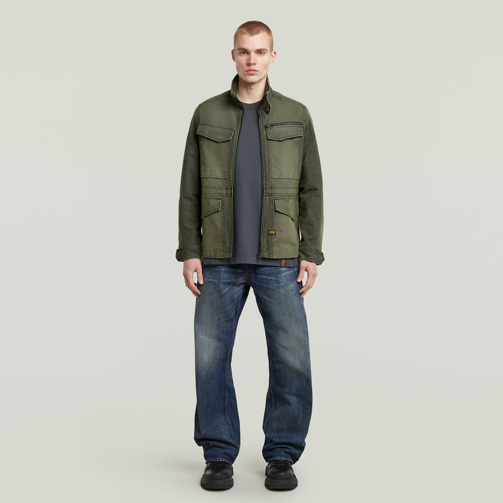 Thumbnail - Rovic Slim Field Jacke - Grau - Herren