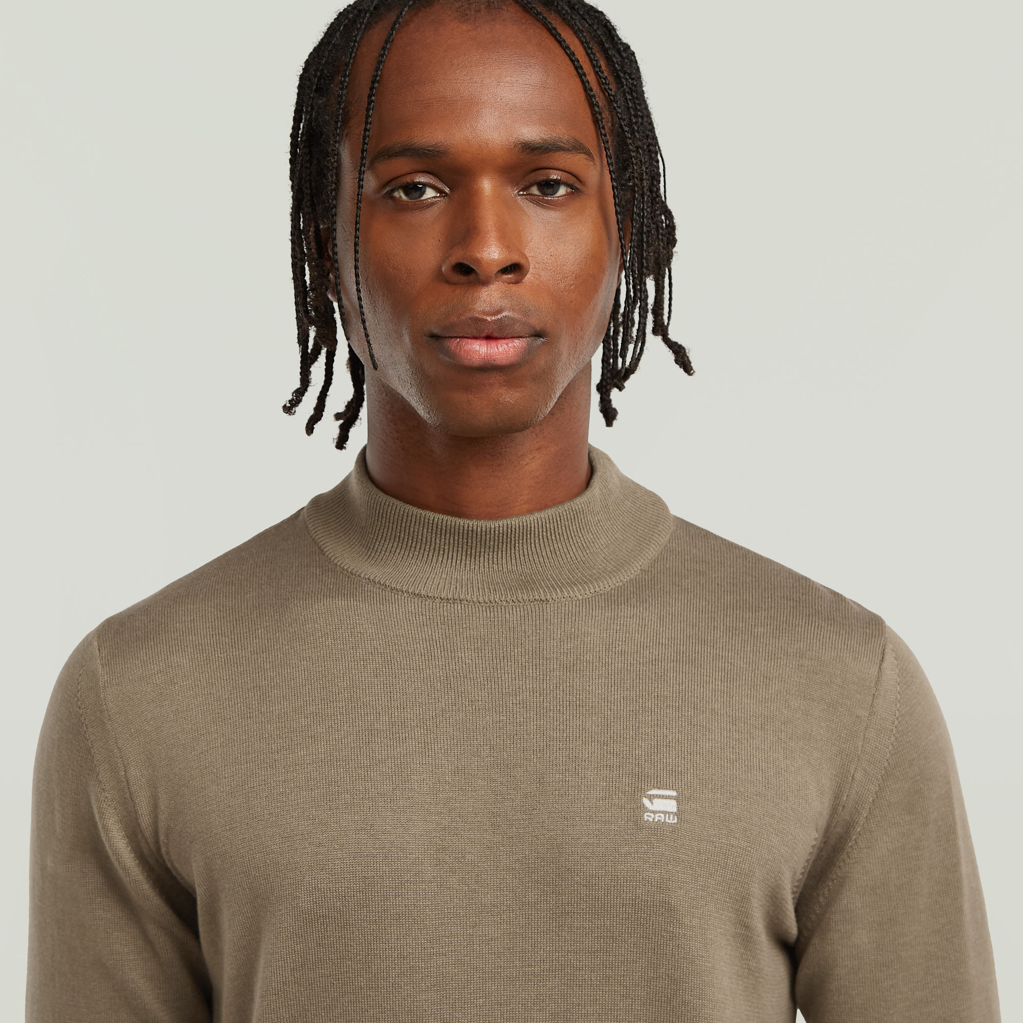 G-Star RAW Core Gebreide Trui Met Korte Kol Bruin Heren