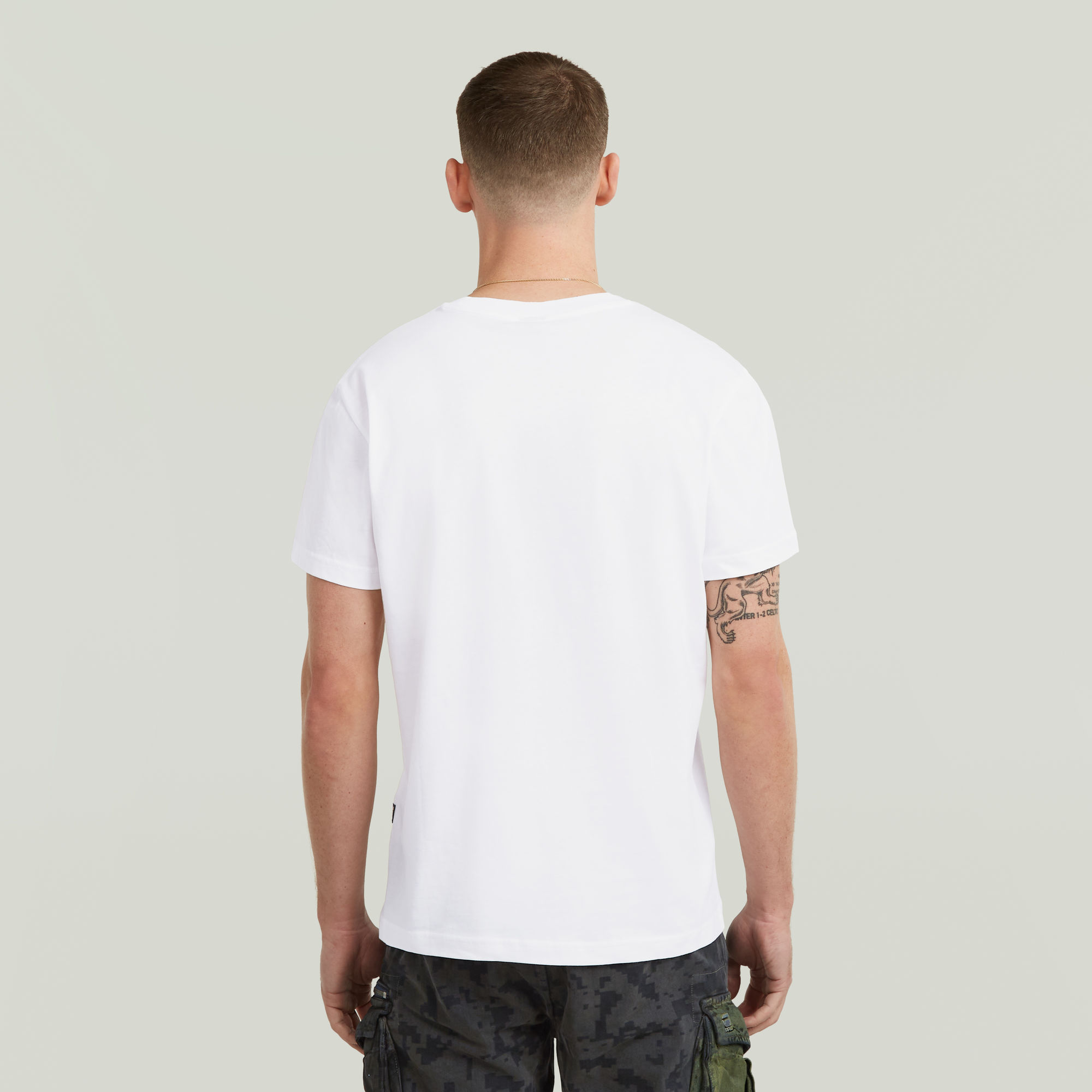 G-Star RAW Center Chest Logo T-Shirt Wit Heren