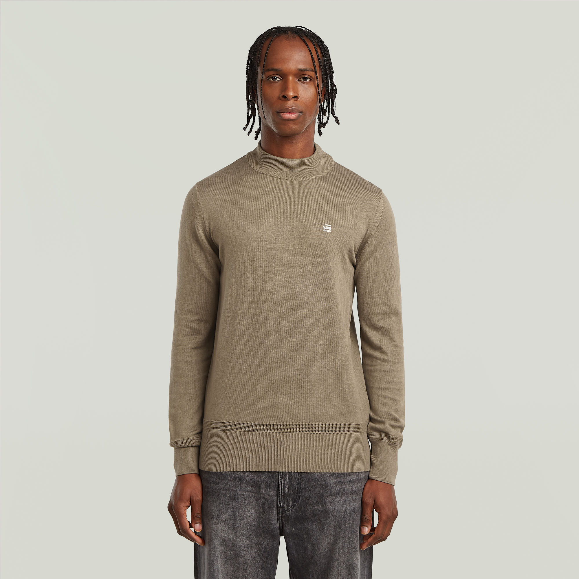 G-Star RAW Core Gebreide Trui Met Korte Kol Bruin Heren