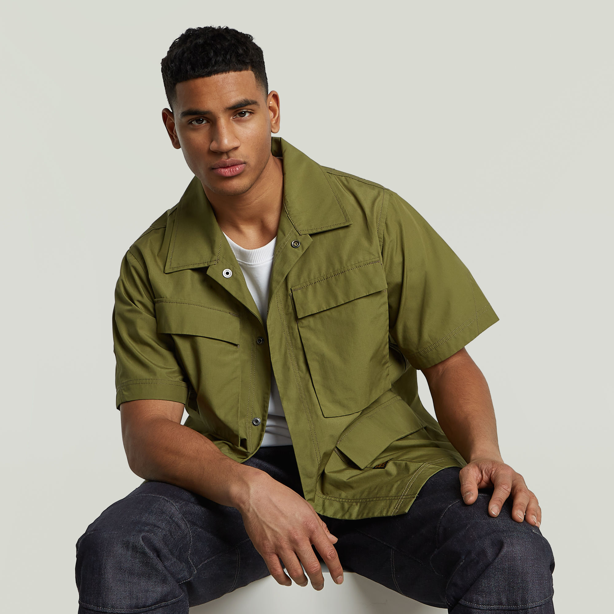 G-Star RAW R-3N Slim Overshirt Groen Heren
