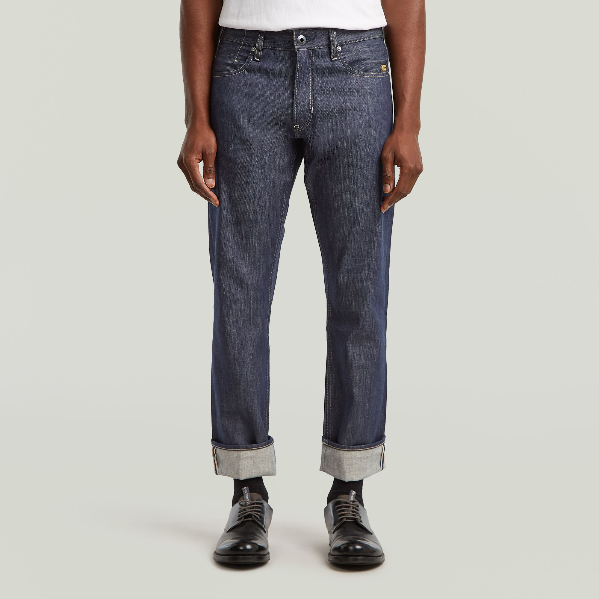 

Mosa Straight Selvedge Jeans - Dark blue - Men