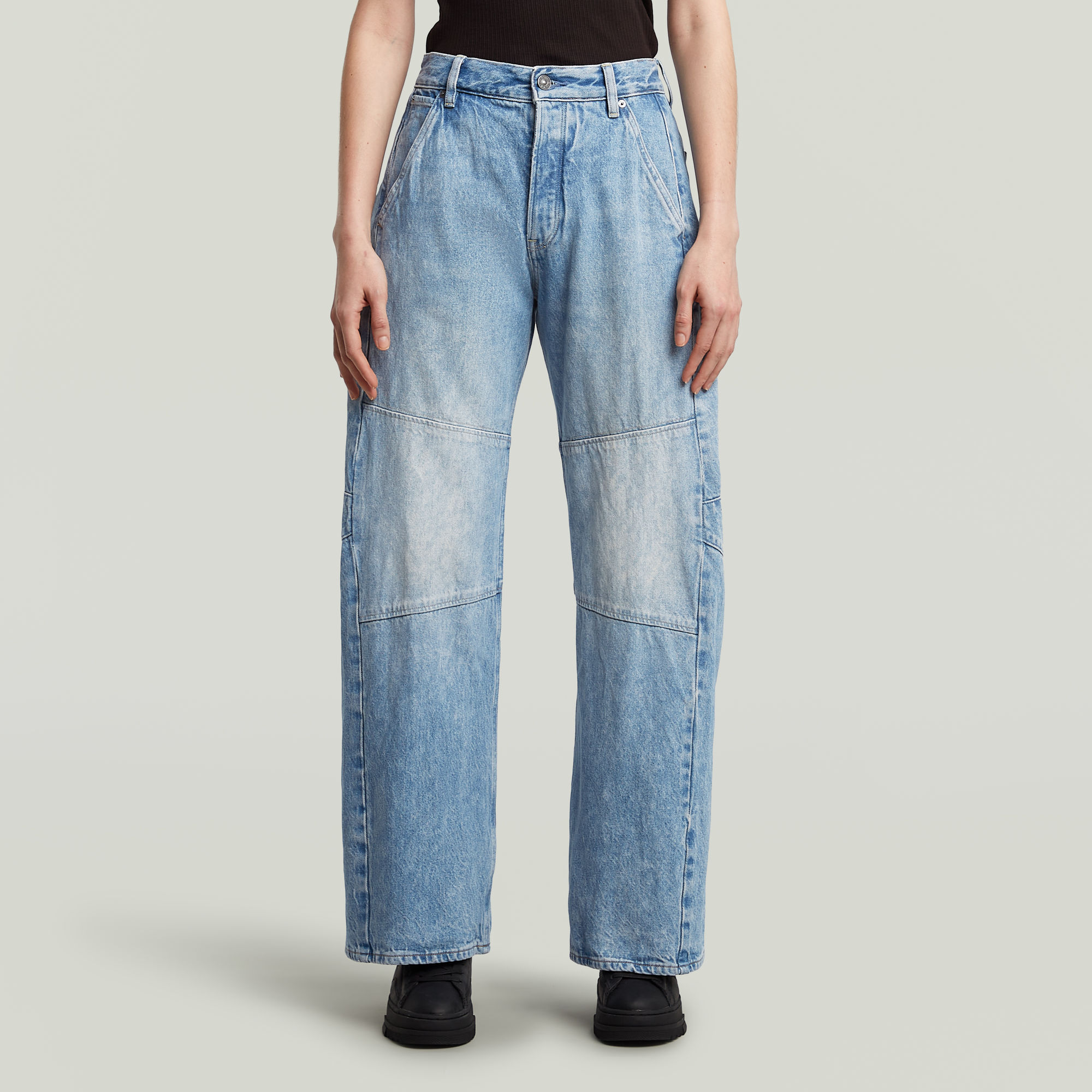 

Bowey Extreme Carpenter Loose Jeans - Midden blauw - Dames