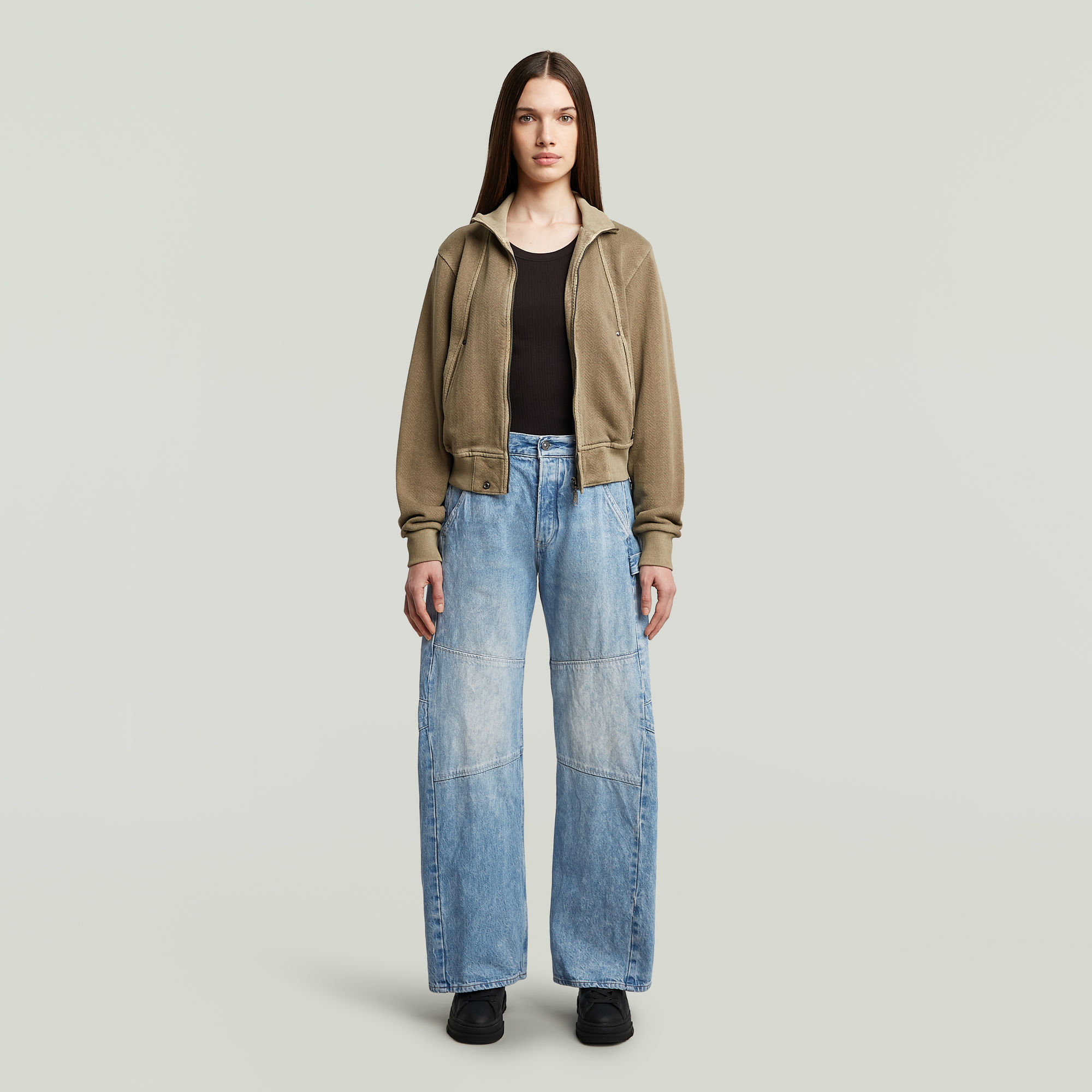 G-Star RAW Bowey 3D Extreme Carpenter Loose Jeans Midden blauw Dames