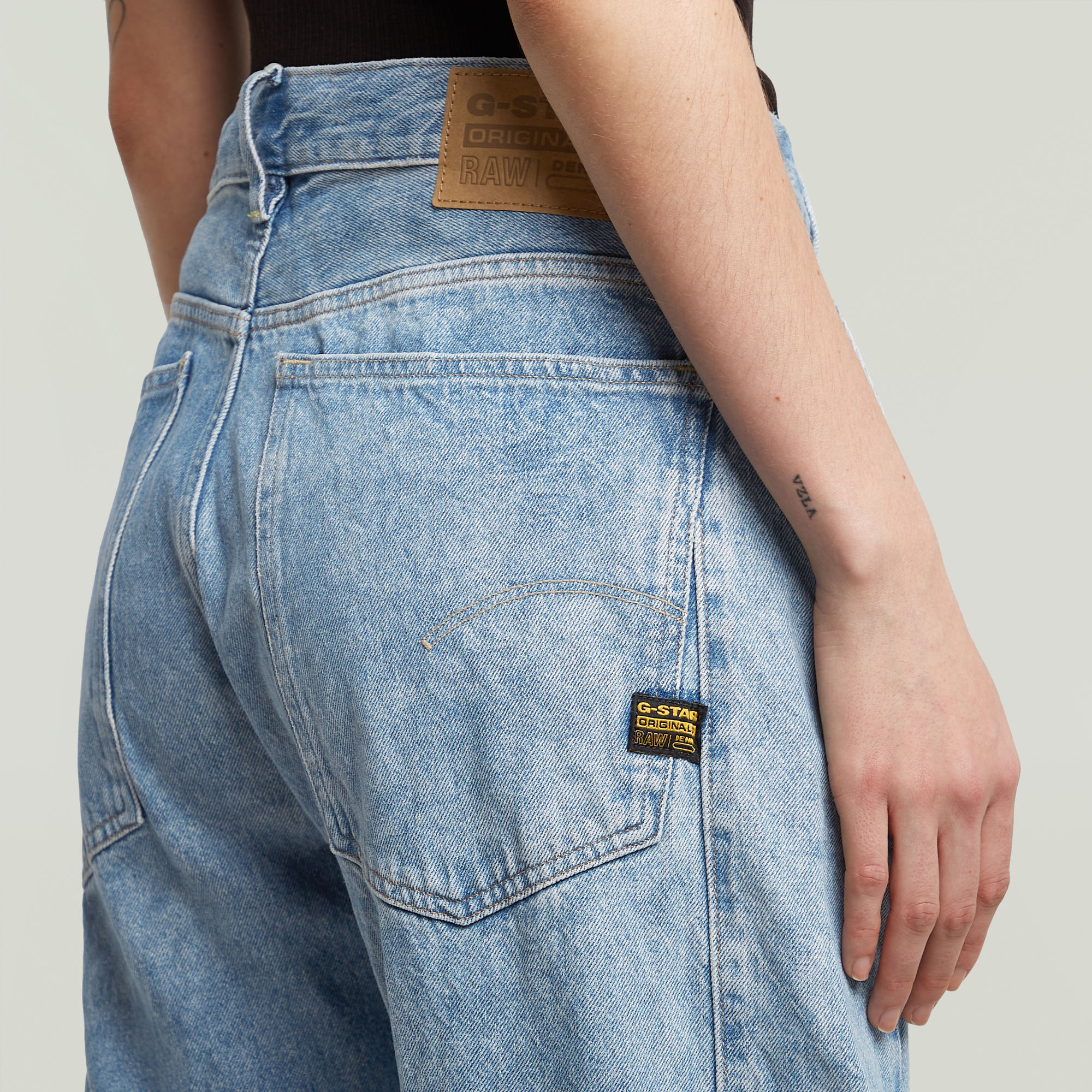 G-Star RAW Bowey 3D Extreme Carpenter Loose Jeans Midden blauw Dames
