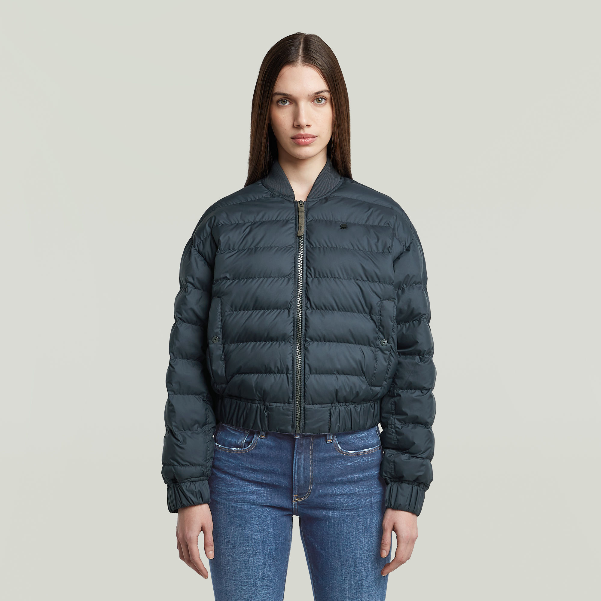 Lightweight Quilted Jacke - Dunkelblau - Damen