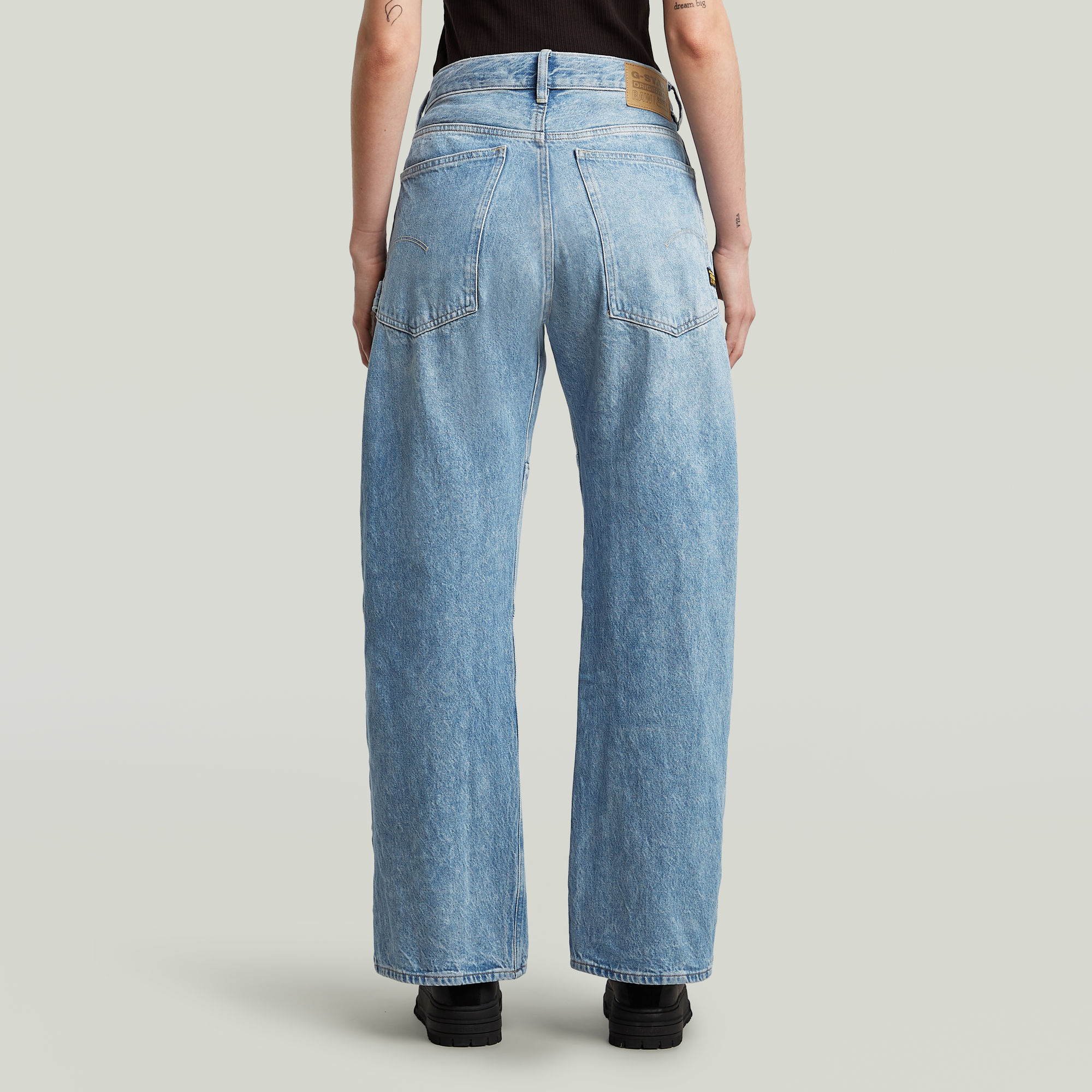 G-Star RAW Bowey 3D Extreme Carpenter Loose Jeans Midden blauw Dames