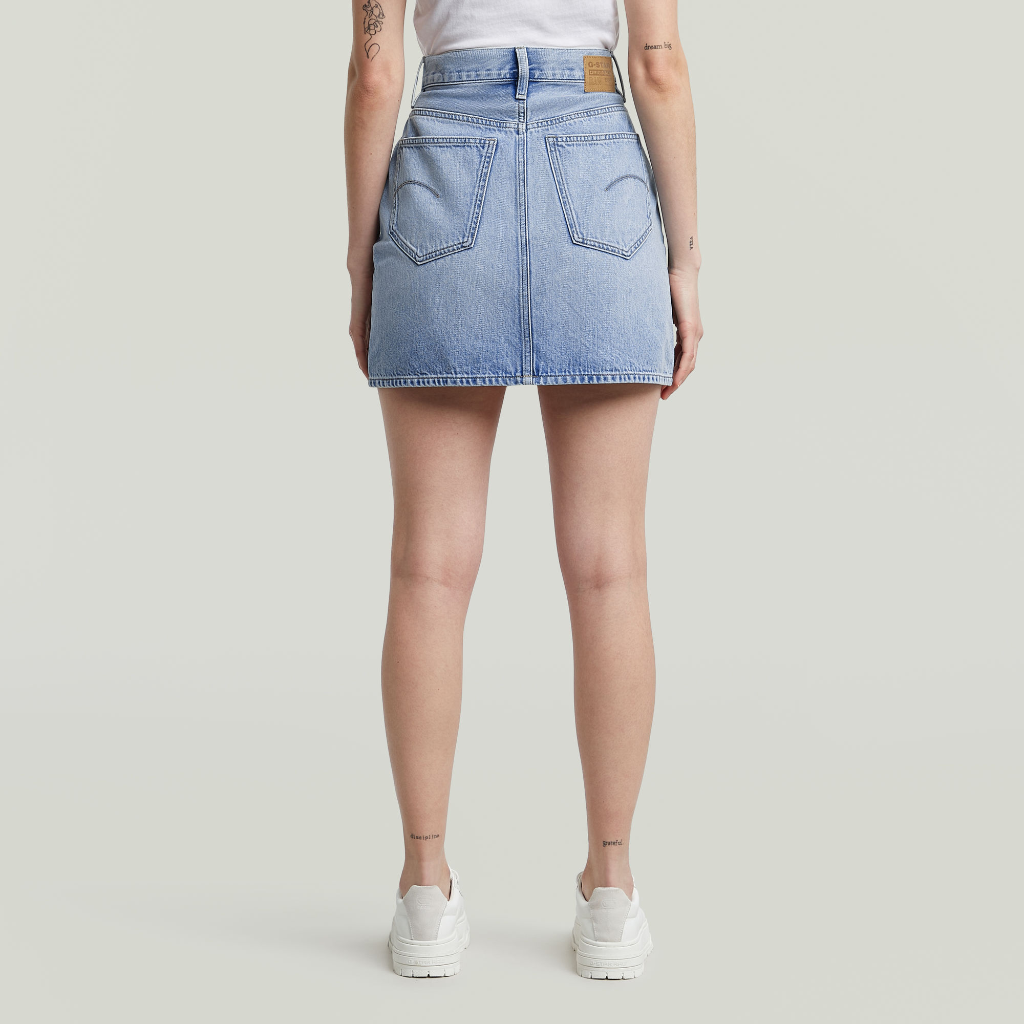 G-Star RAW Viktoria Korte Rok Clean Edge Lichtblauw Dames
