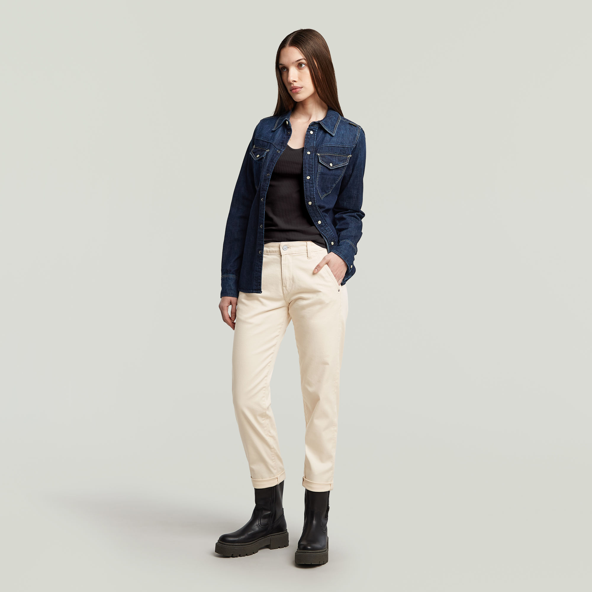G-Star RAW Kate Boyfriend Broek Roze Dames