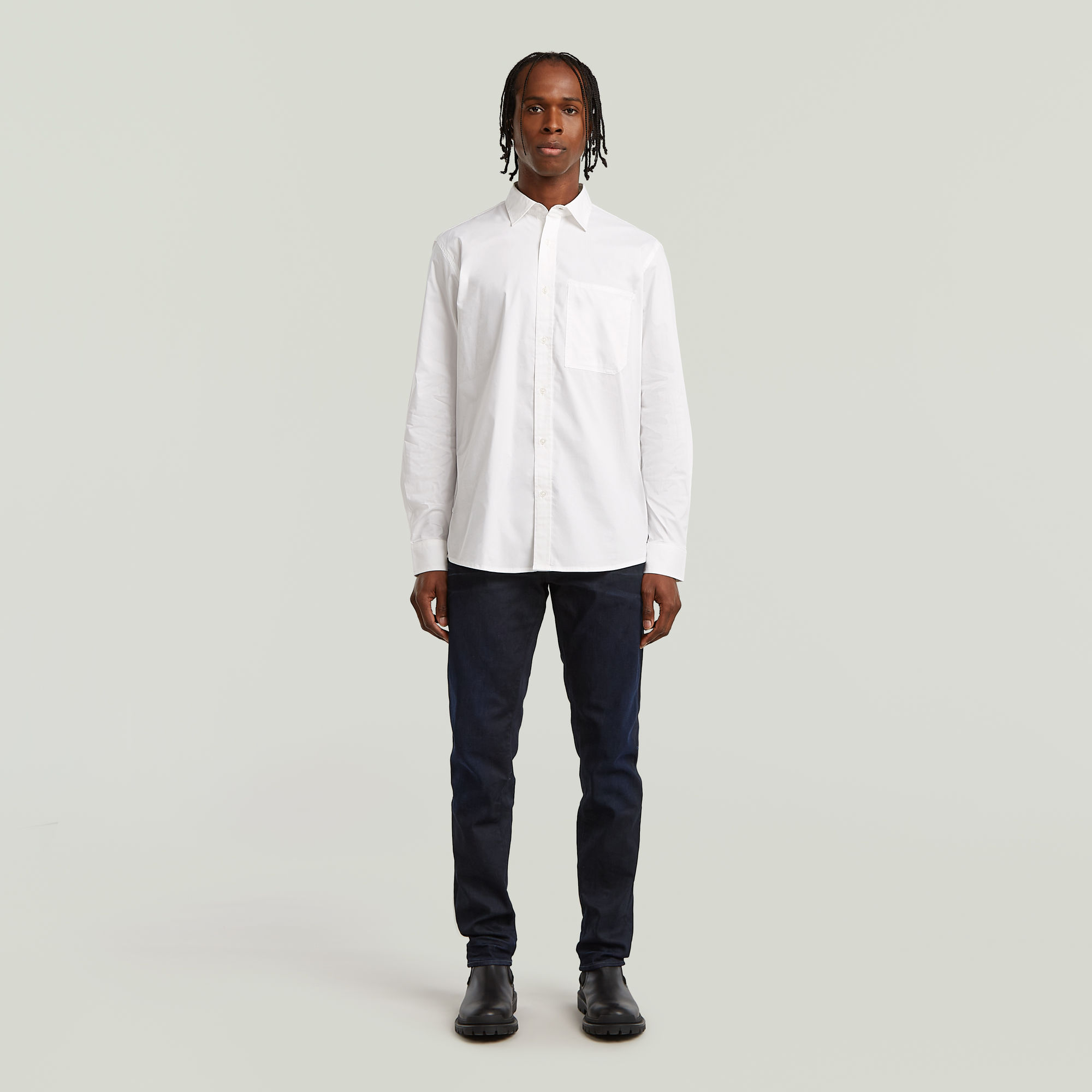 G-Star RAW 3301 Regular Tapered Jeans II Donkerblauw Heren