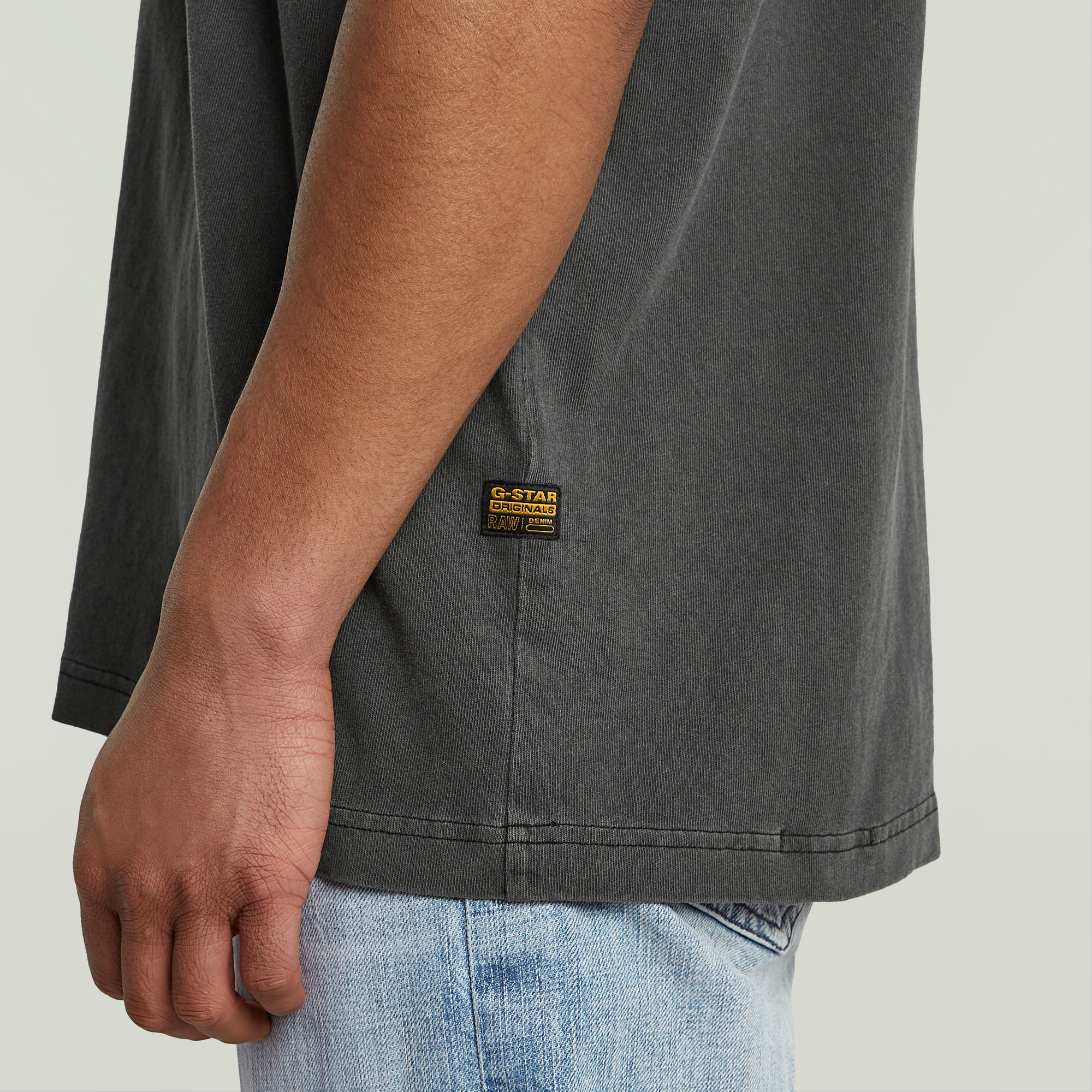 G-Star RAW Multi Logo Overdyed Loose T-Shirt Zwart Heren