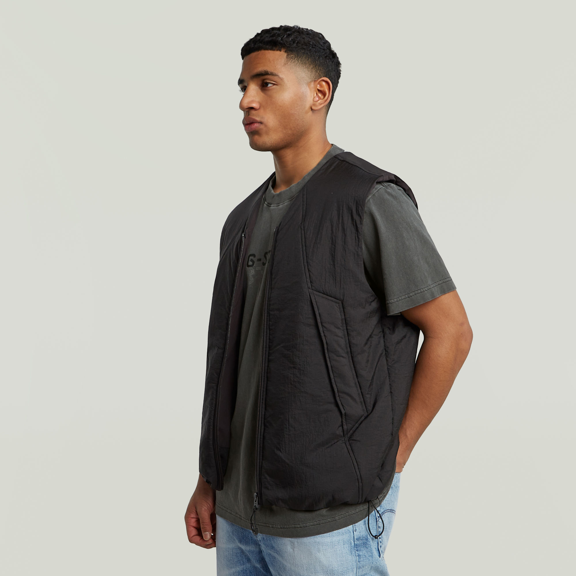 G-Star RAW Lightweight Cloud Vest Zwart Heren