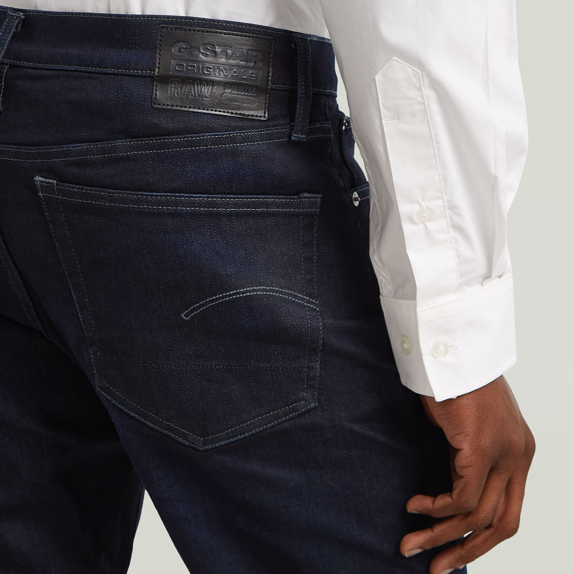 G-Star RAW 3301 Regular Tapered Jeans II Donkerblauw Heren