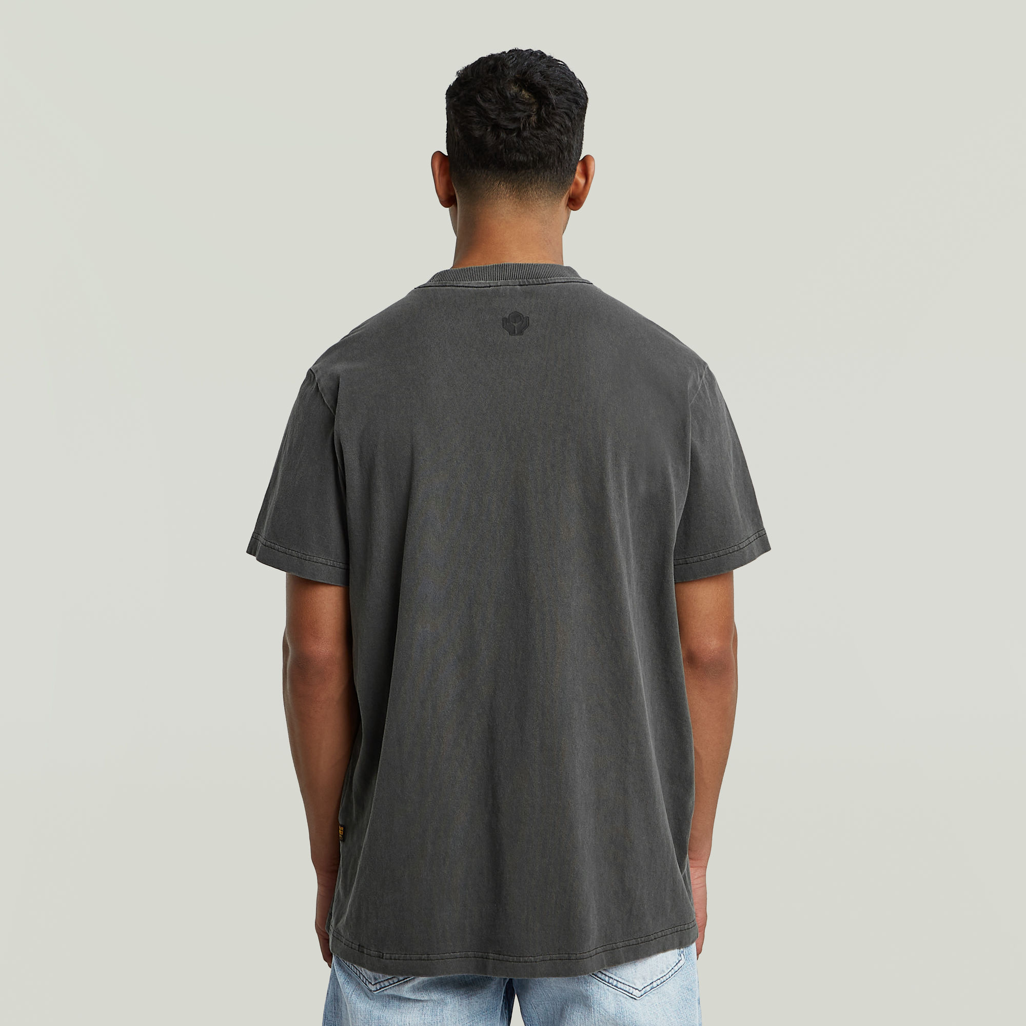 G-Star RAW Multi Logo Overdyed Loose T-Shirt Zwart Heren