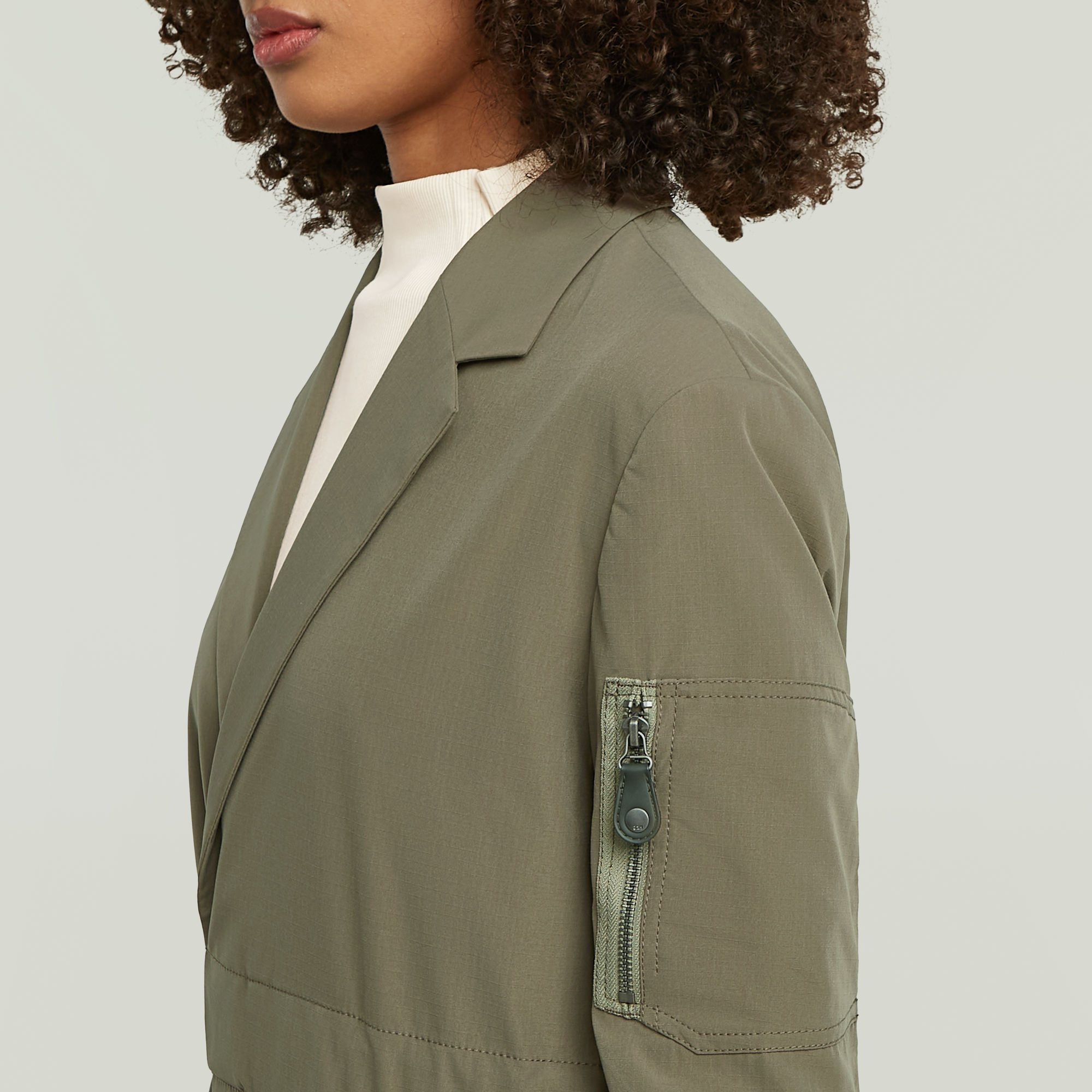 G-Star RAW Belted Blazer Bruin Dames