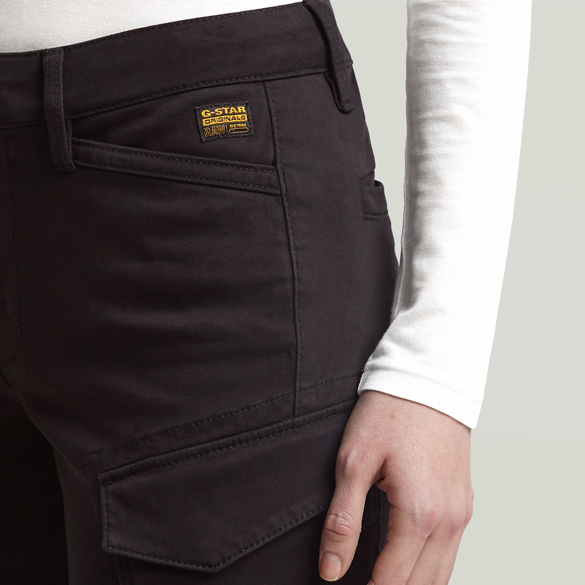 G-Star RAW Blossite G-Shape Army High Skinny Broek Zwart Dames