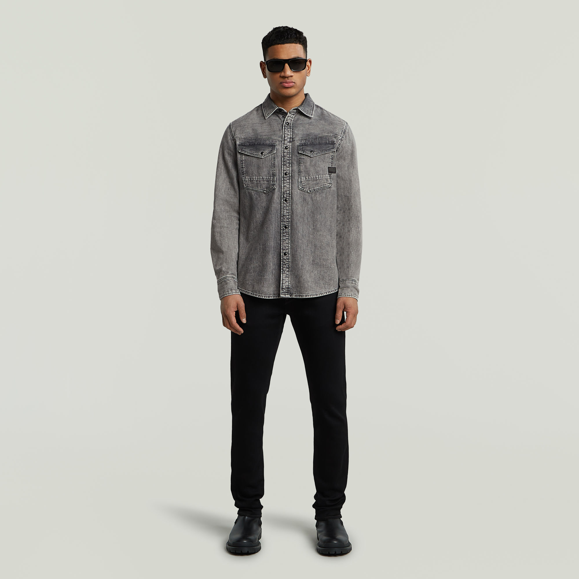 G-Star RAW Dakota Slim Shirt Grijs Heren