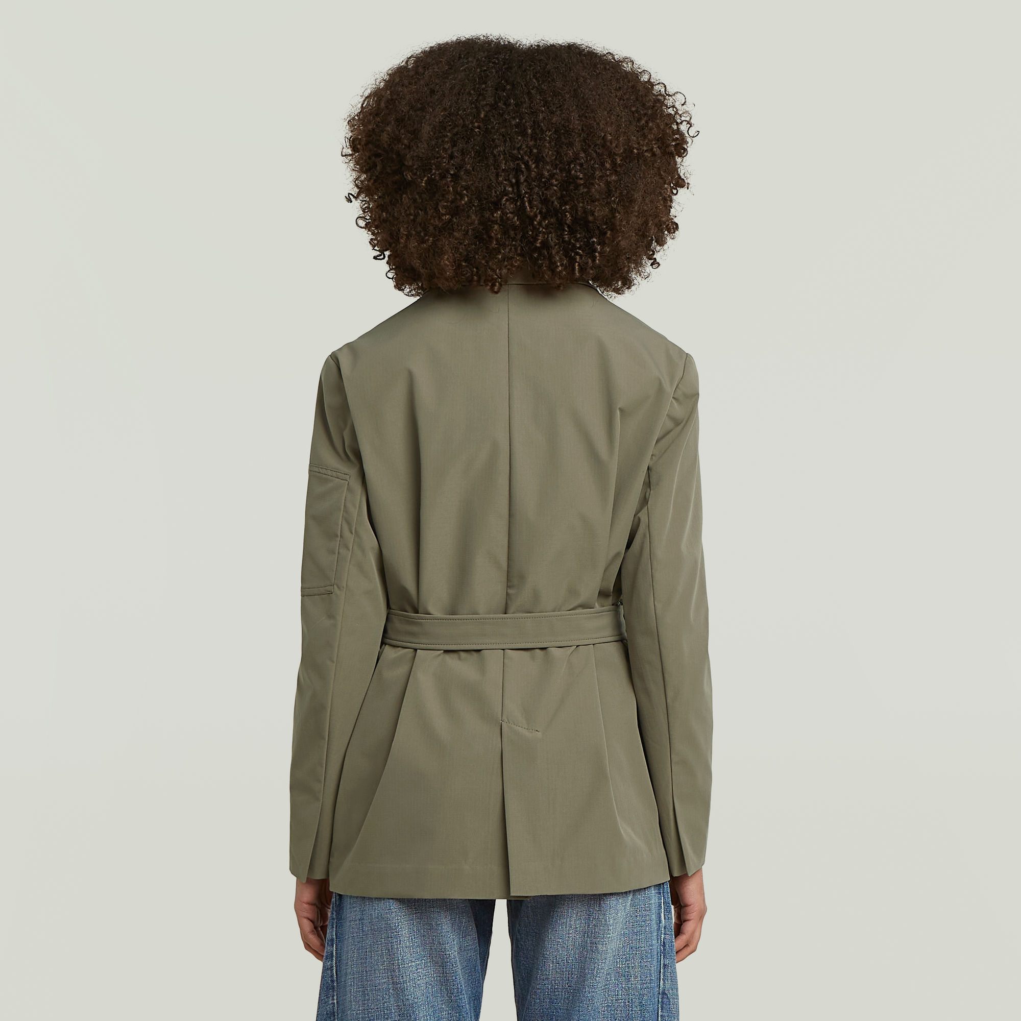 G-Star RAW Belted Blazer Bruin Dames