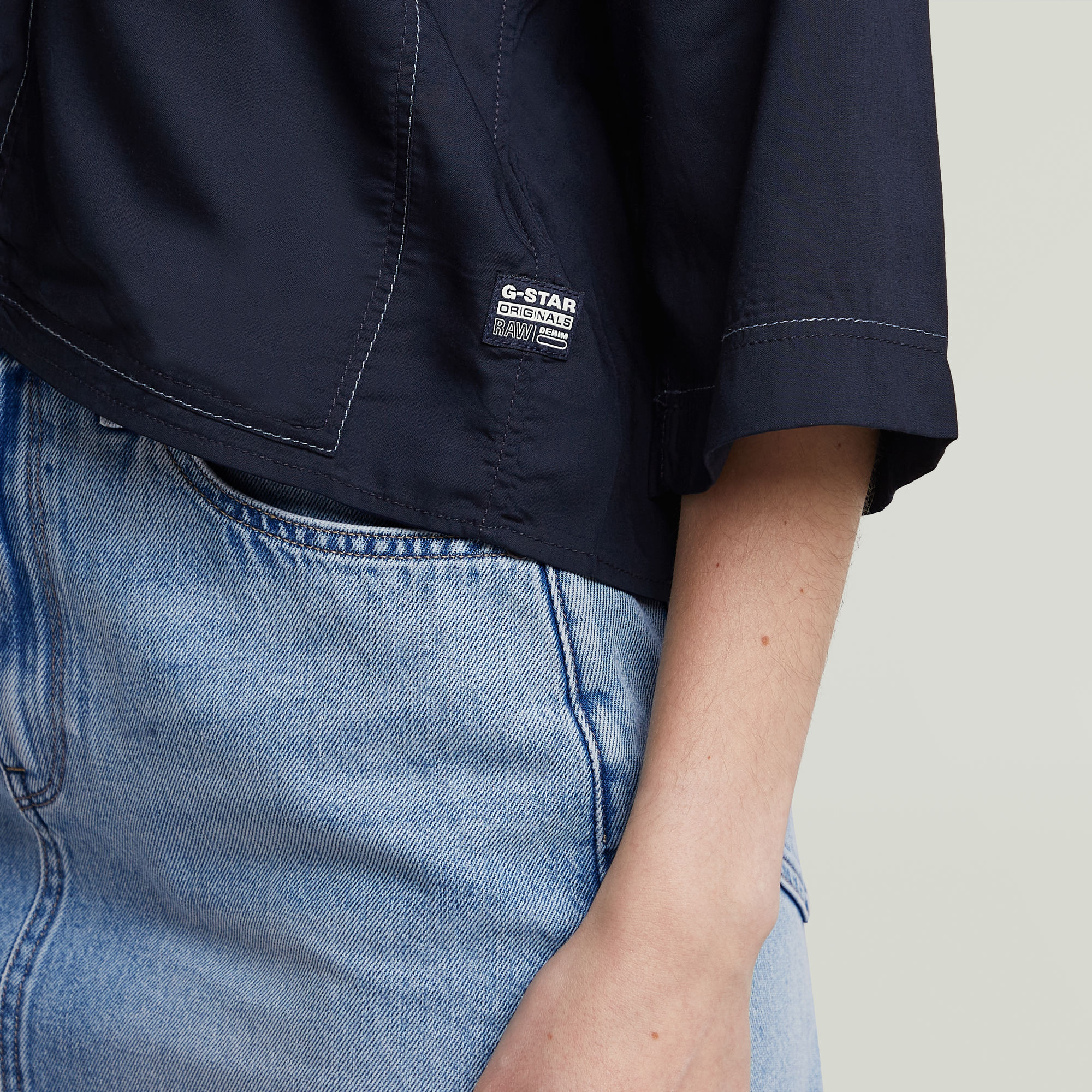 G-Star RAW Boxy Shirt Donkerblauw Dames