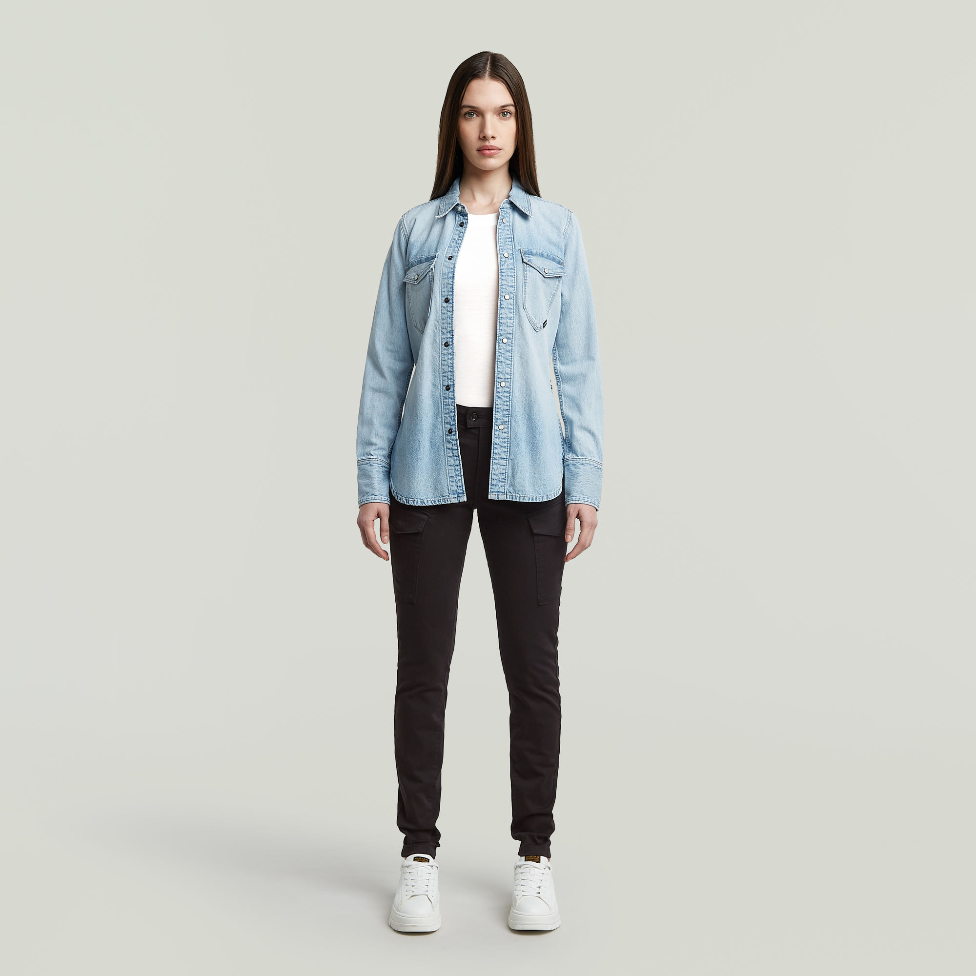 G-Star RAW Blossite G-Shape Army High Skinny Broek Zwart Dames