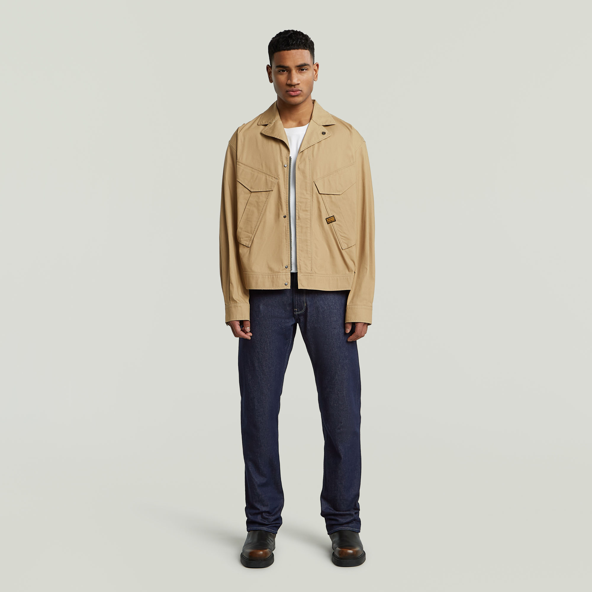 G-Star RAW Rovic Trucker Jack Beige Heren