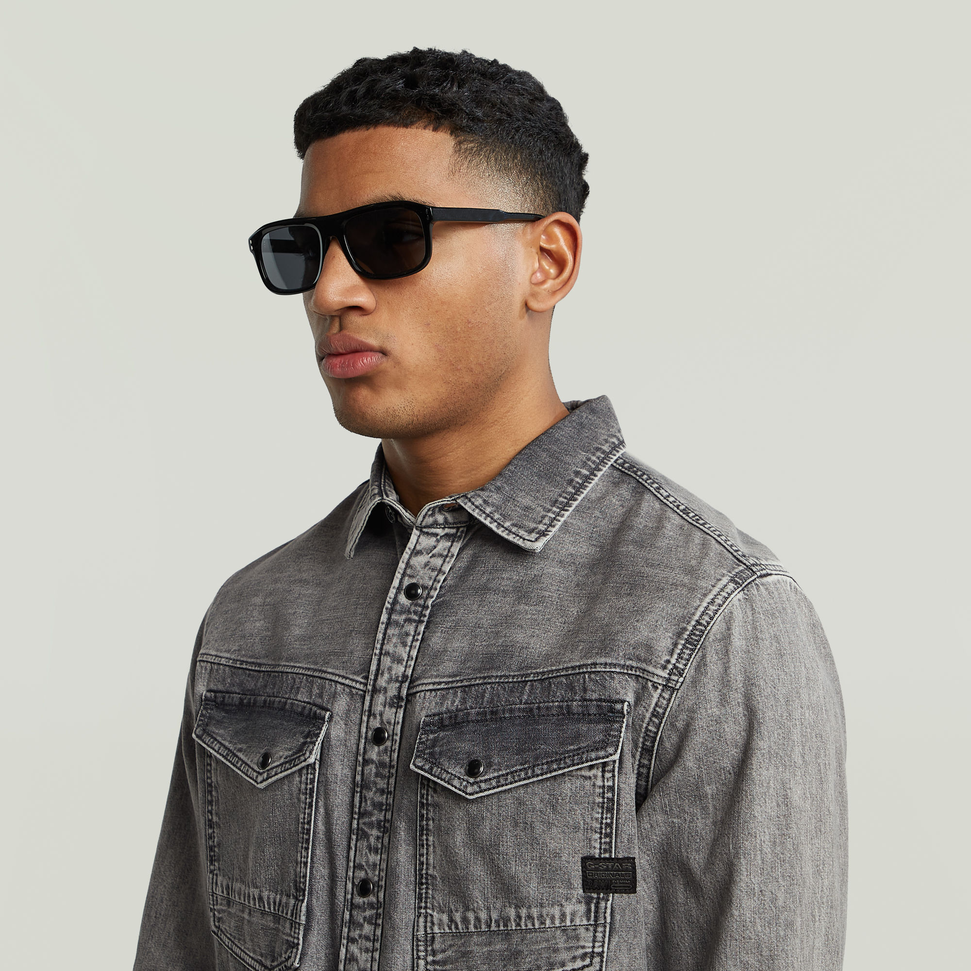 G-Star RAW Dakota Slim Shirt Grijs Heren