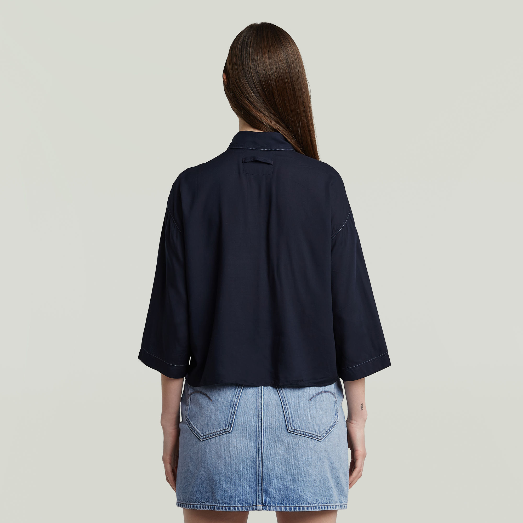 G-Star RAW Boxy Shirt Donkerblauw Dames