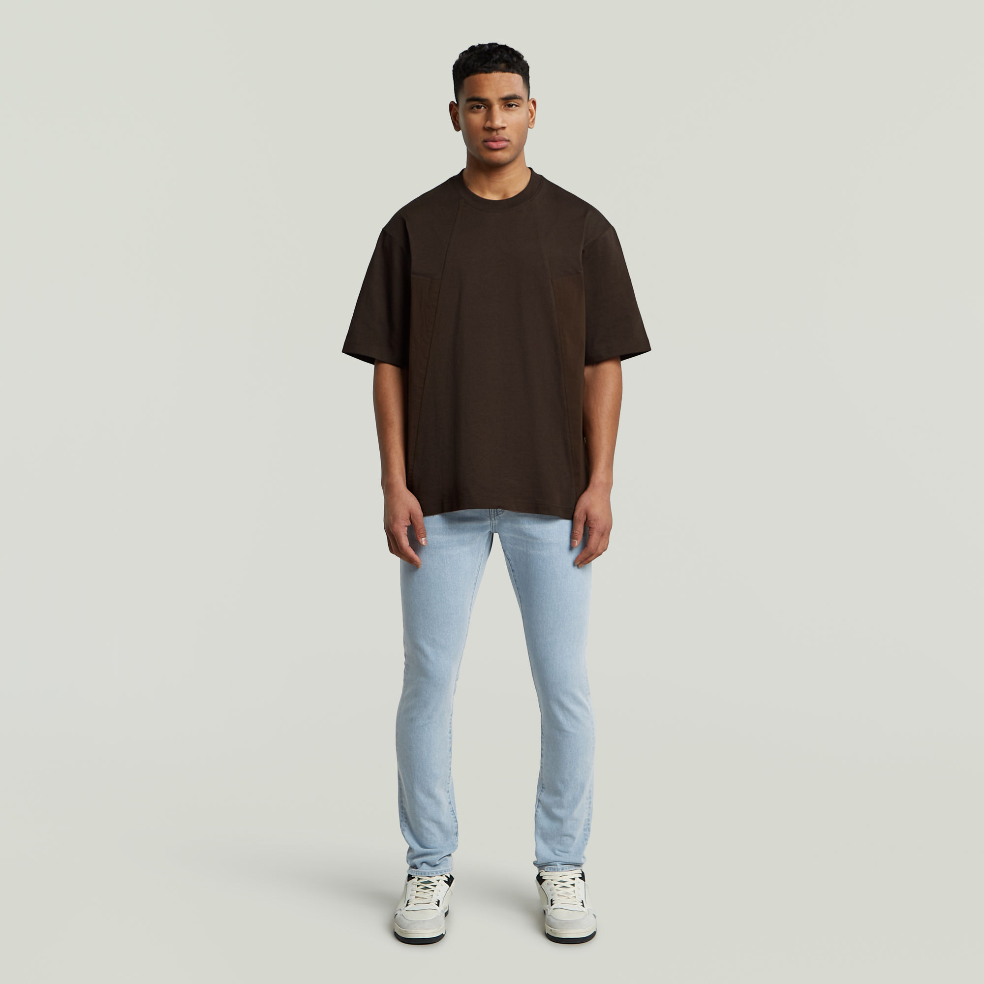 G-Star RAW A-Line Boxy T-shirt Bruin Heren
