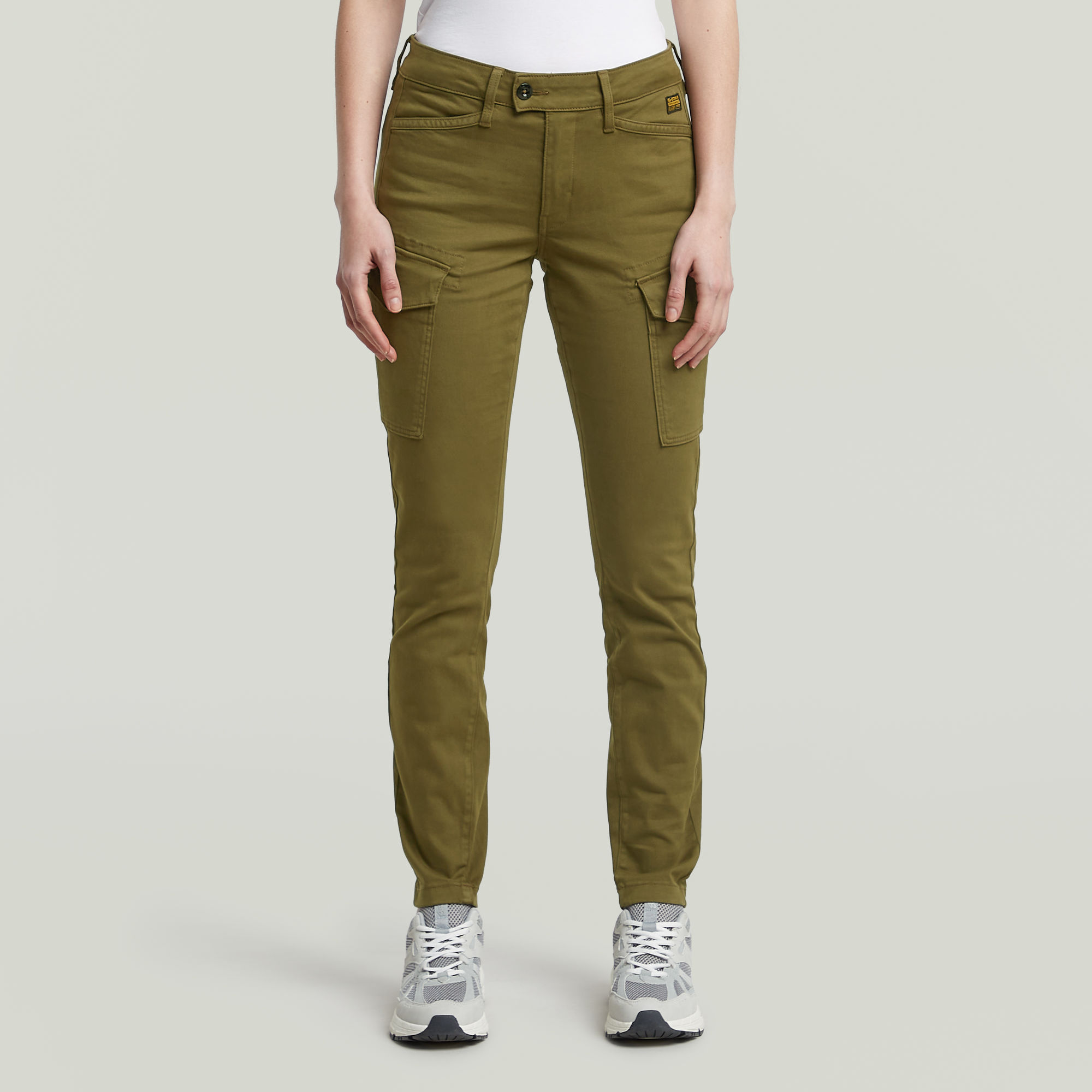 

Blossite G-Shape Army High Skinny Pants - Green - Women