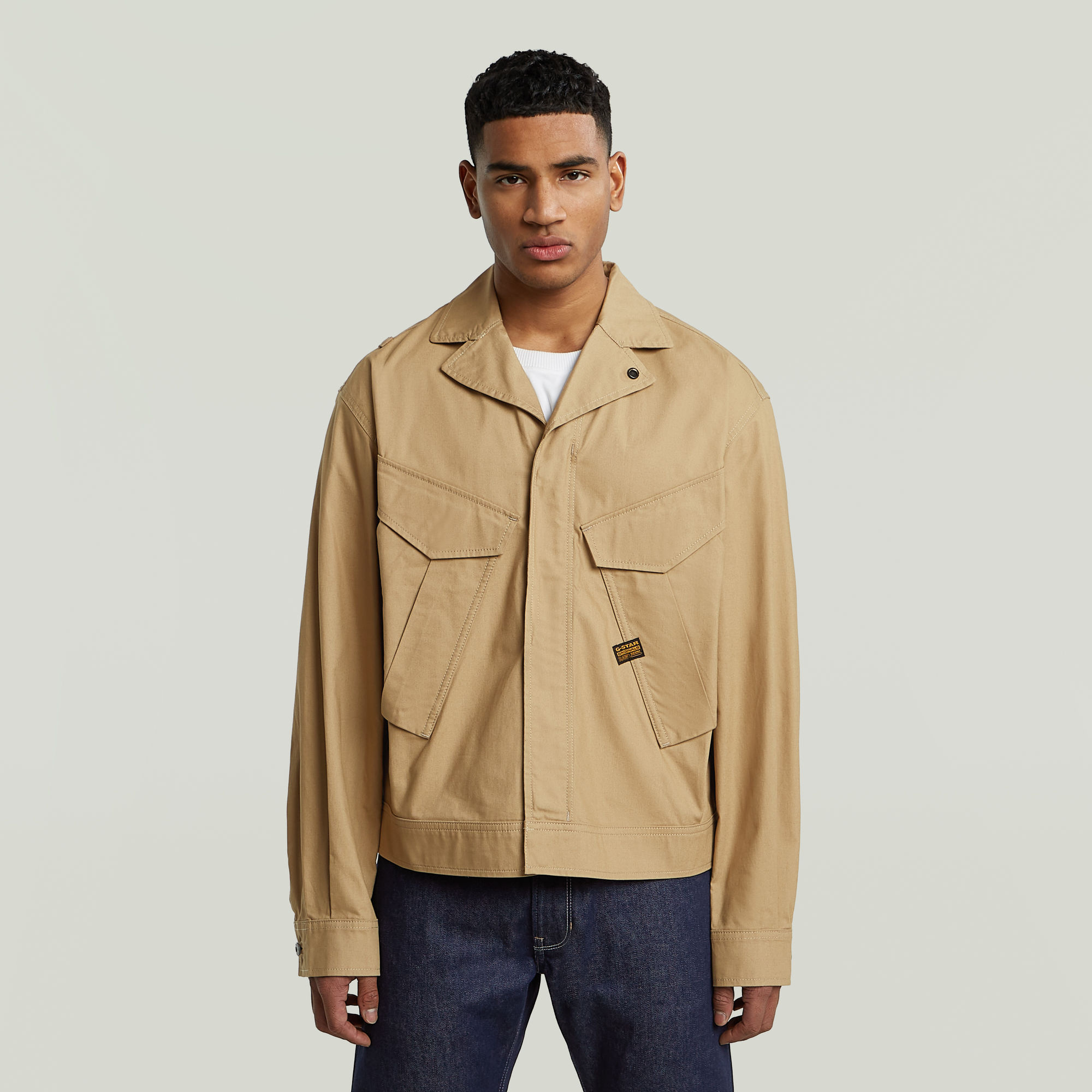 G-Star RAW Rovic Trucker Jack Beige Heren