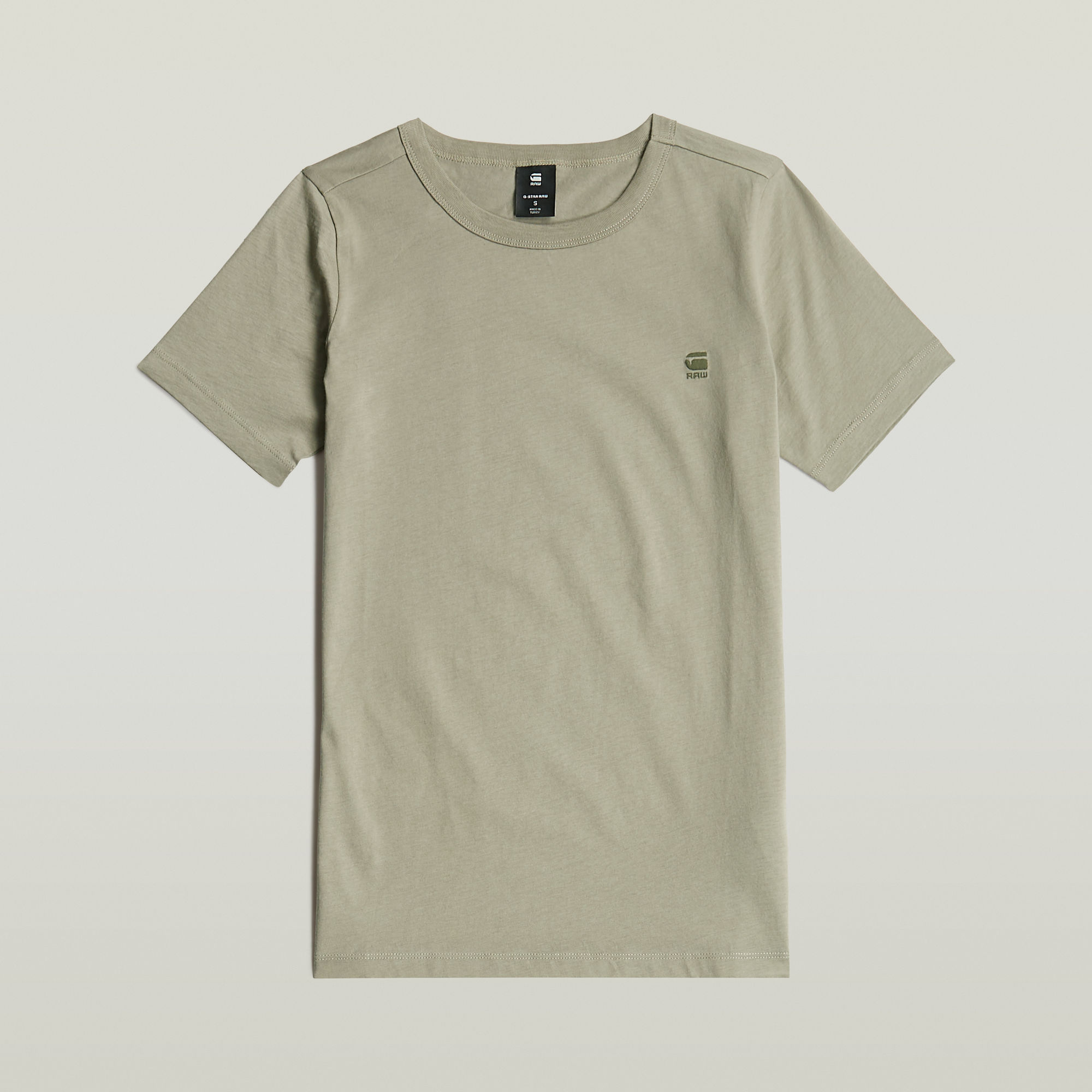 G-Star RAW Statement Chest Logo Optic Slim Top Groen Dames