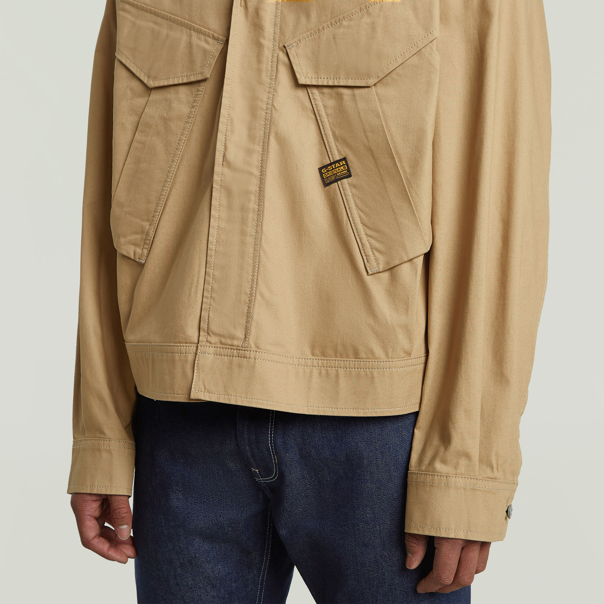 G-Star RAW Rovic Trucker Jack Beige Heren