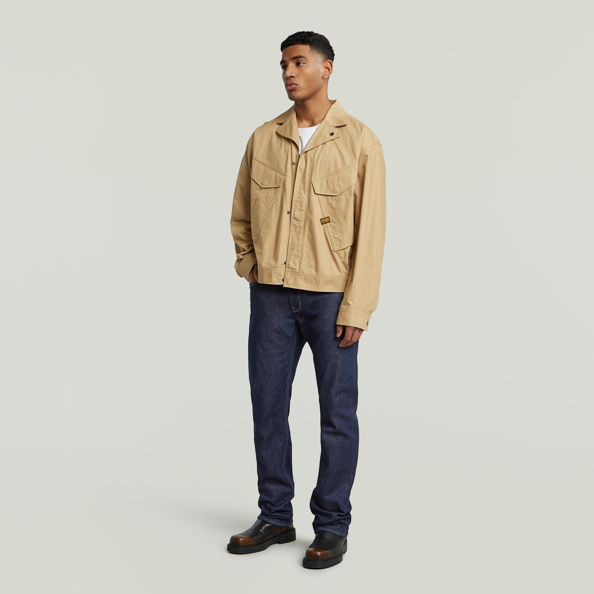 G-Star RAW Rovic Trucker Jack Beige Heren