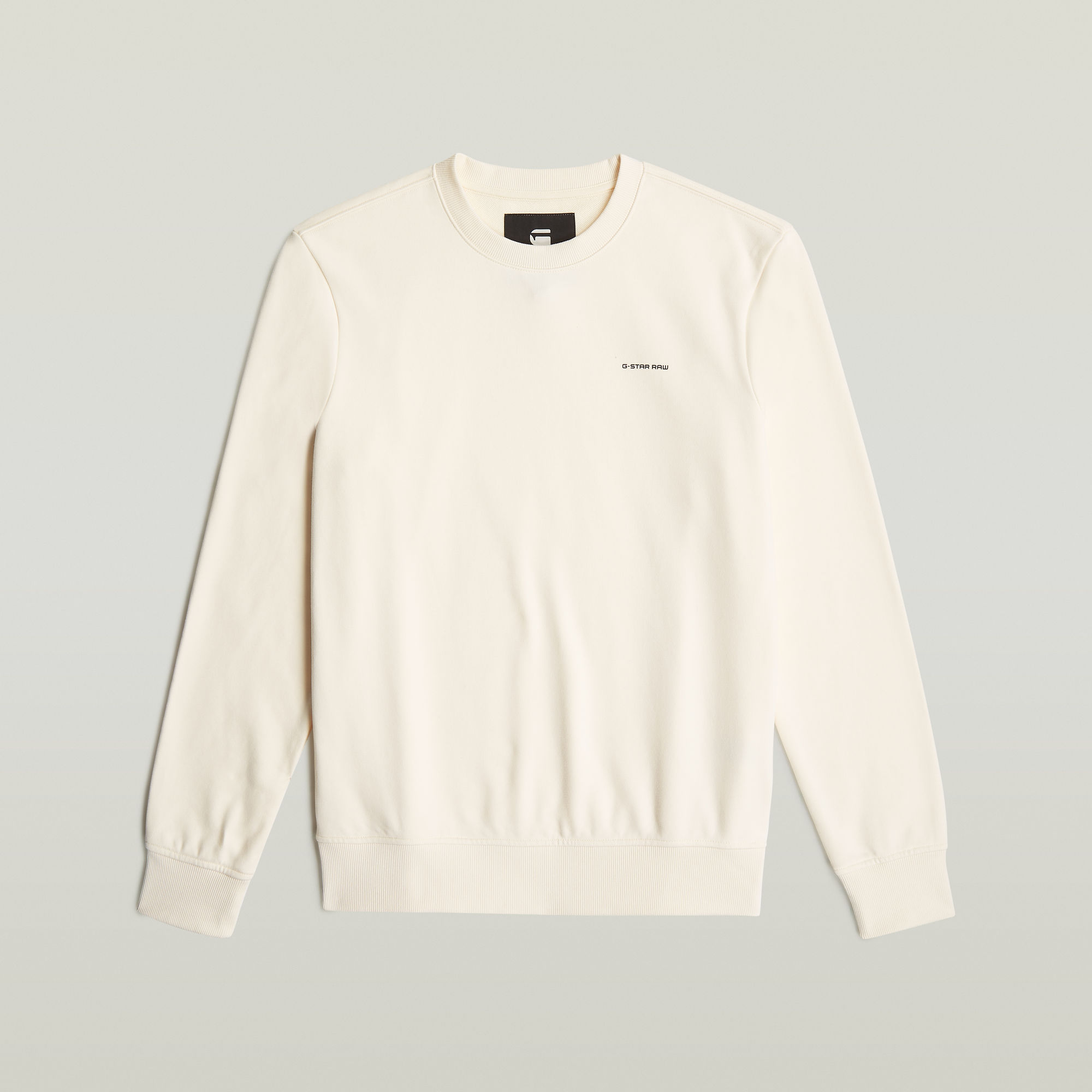 G-Star RAW Logo Sweater Beige Heren