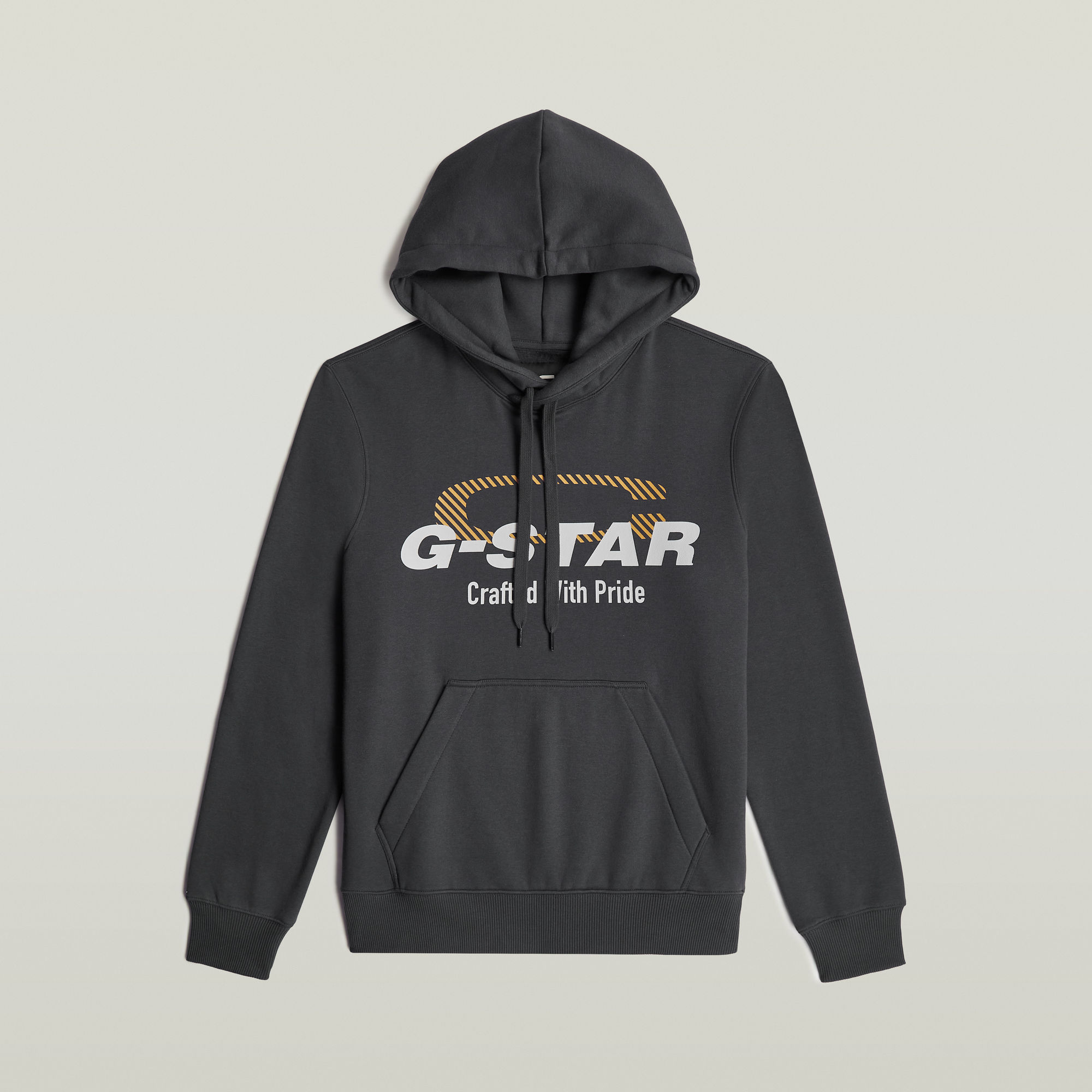 G-Star RAW Logo Hoodie Grijs Heren