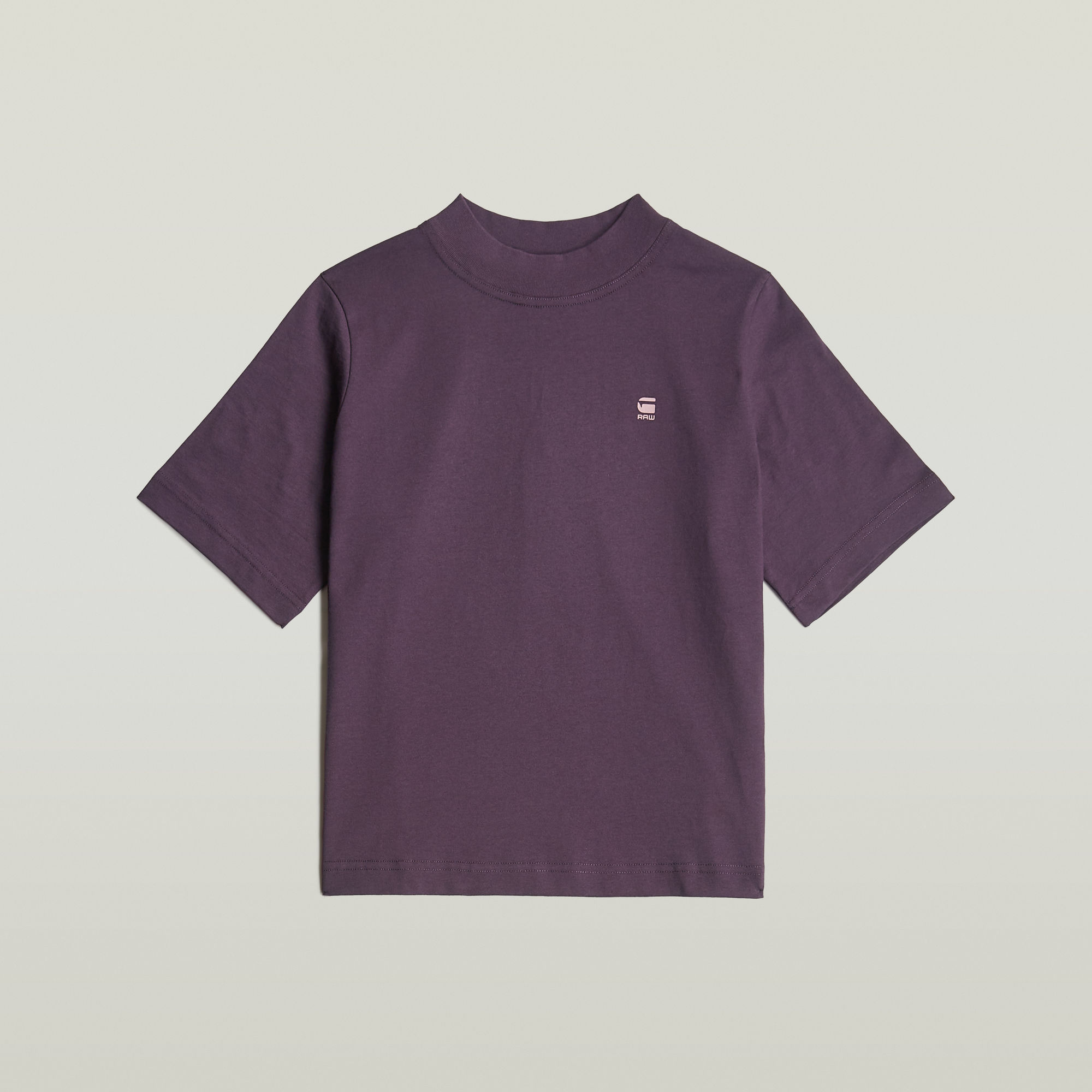 G-Star RAW Logo Mock Top Paars Dames