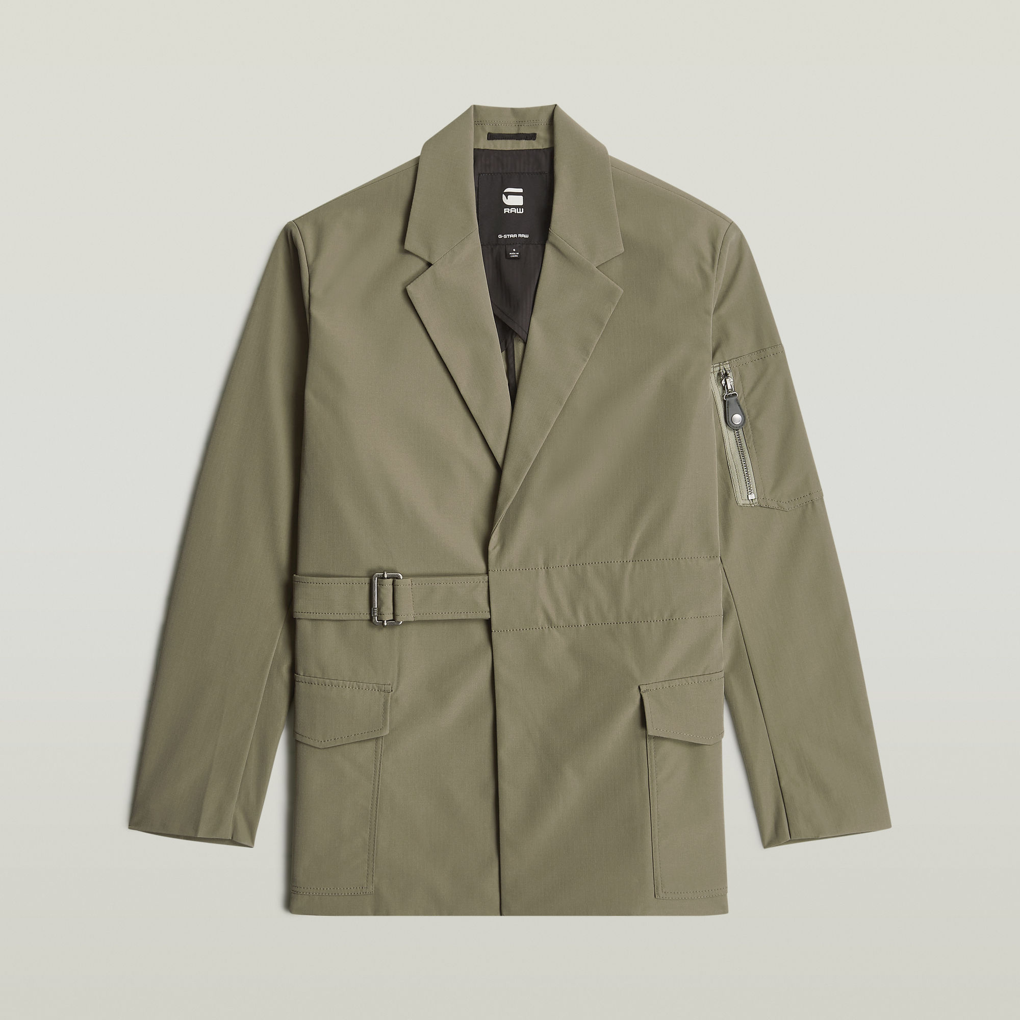 G-Star RAW Belted Blazer Bruin Dames