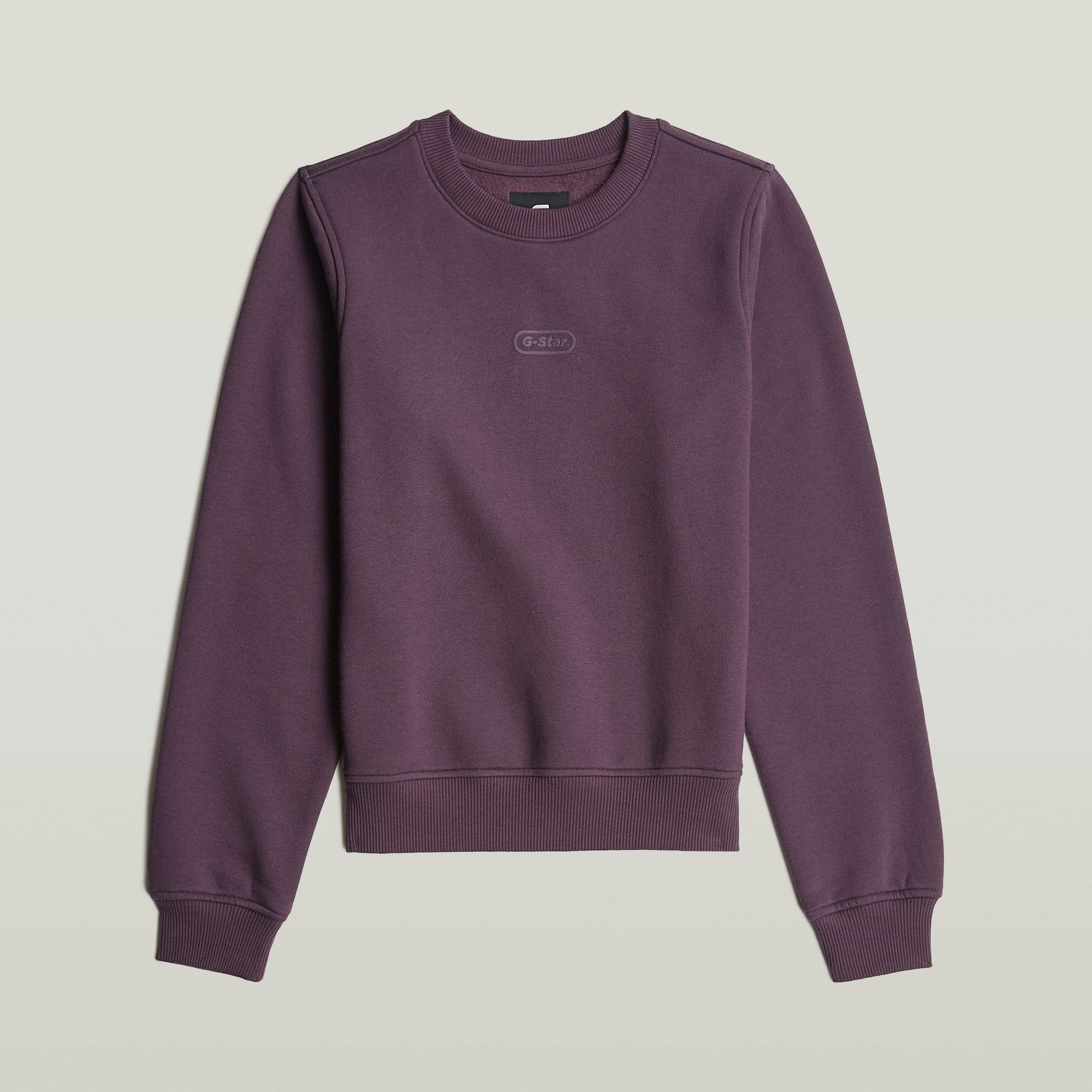 G-Star RAW Center Chest Logo Crew Sweater Paars Dames
