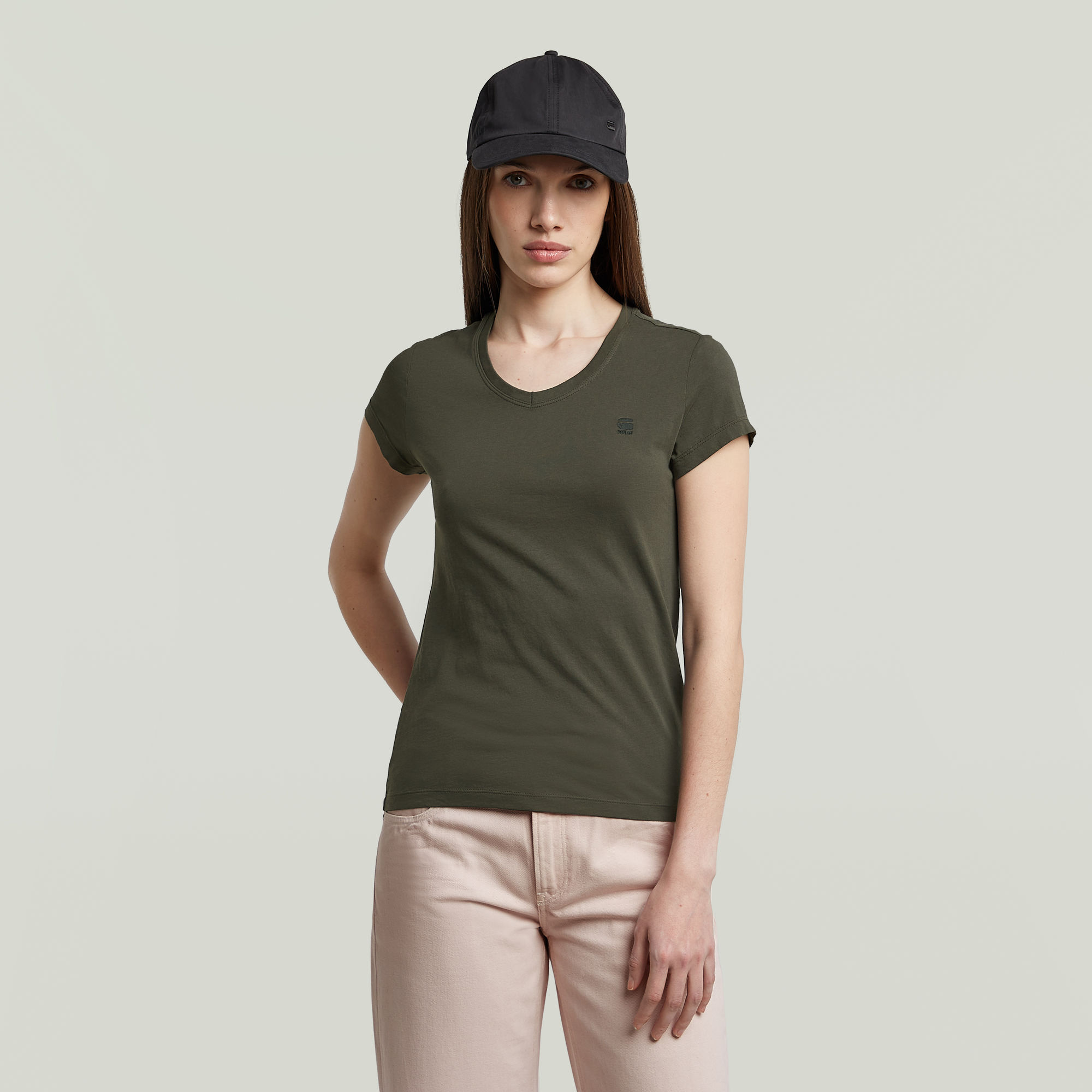 G-Star RAW Eyben Slim Top 2.0 Grijs Dames