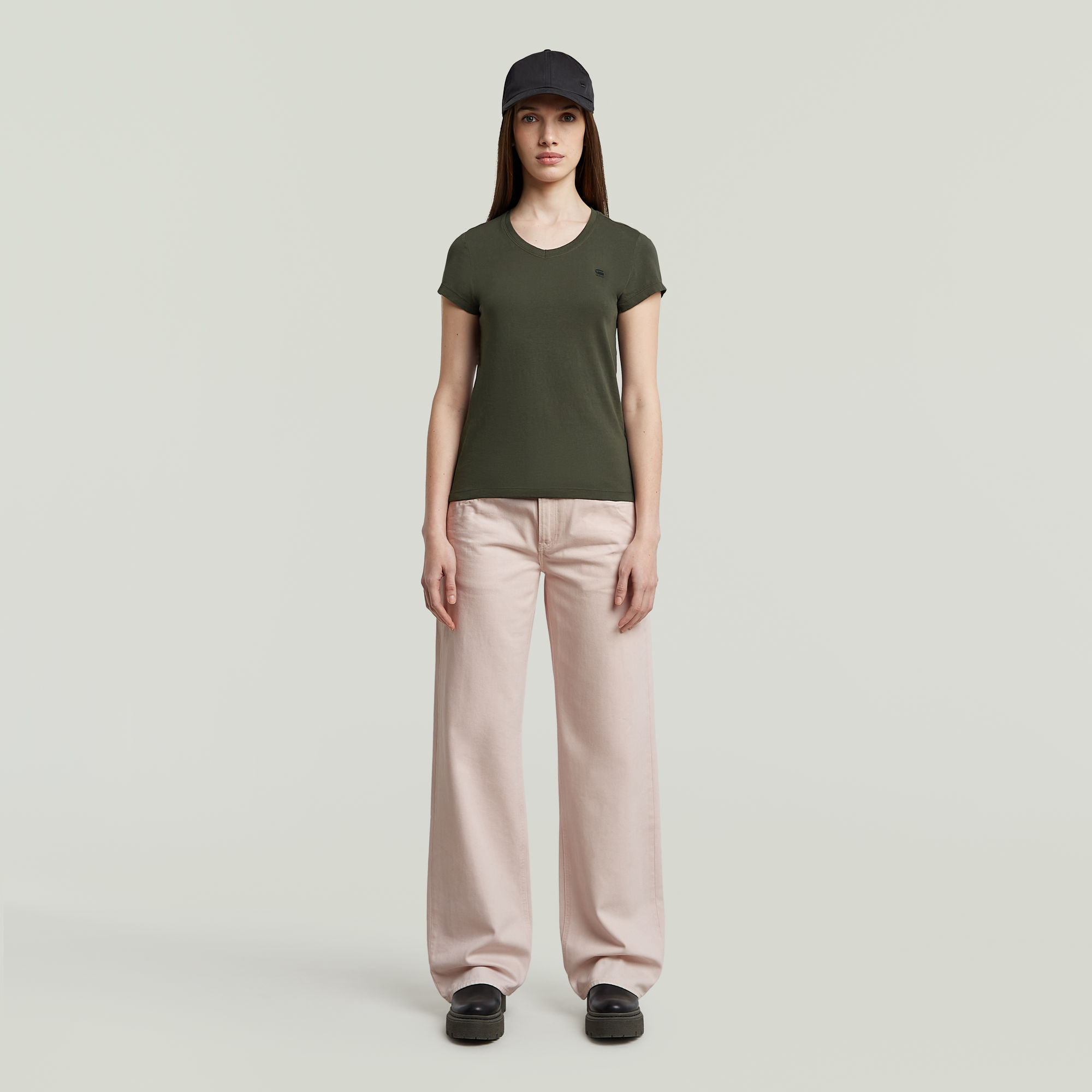 G-Star RAW Eyben Slim Top 2.0 Grijs Dames