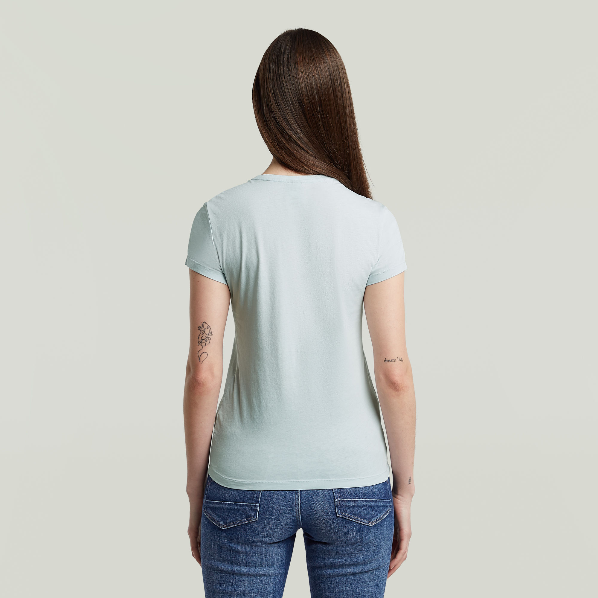 G-Star RAW Eyben Slim Top 2.0 Lichtblauw Dames