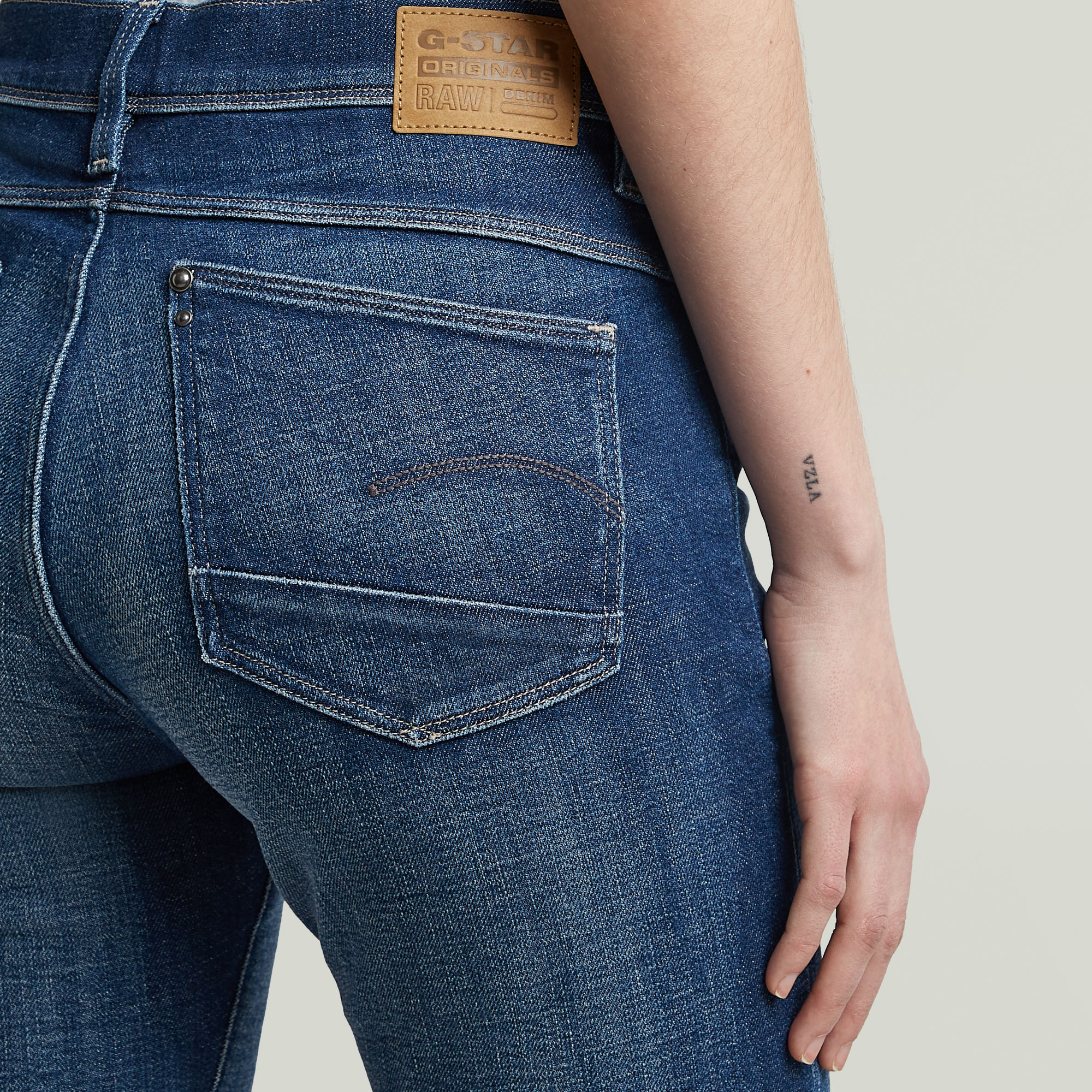 G-Star RAW Lhana Super Skinny Jeans Midden blauw Dames