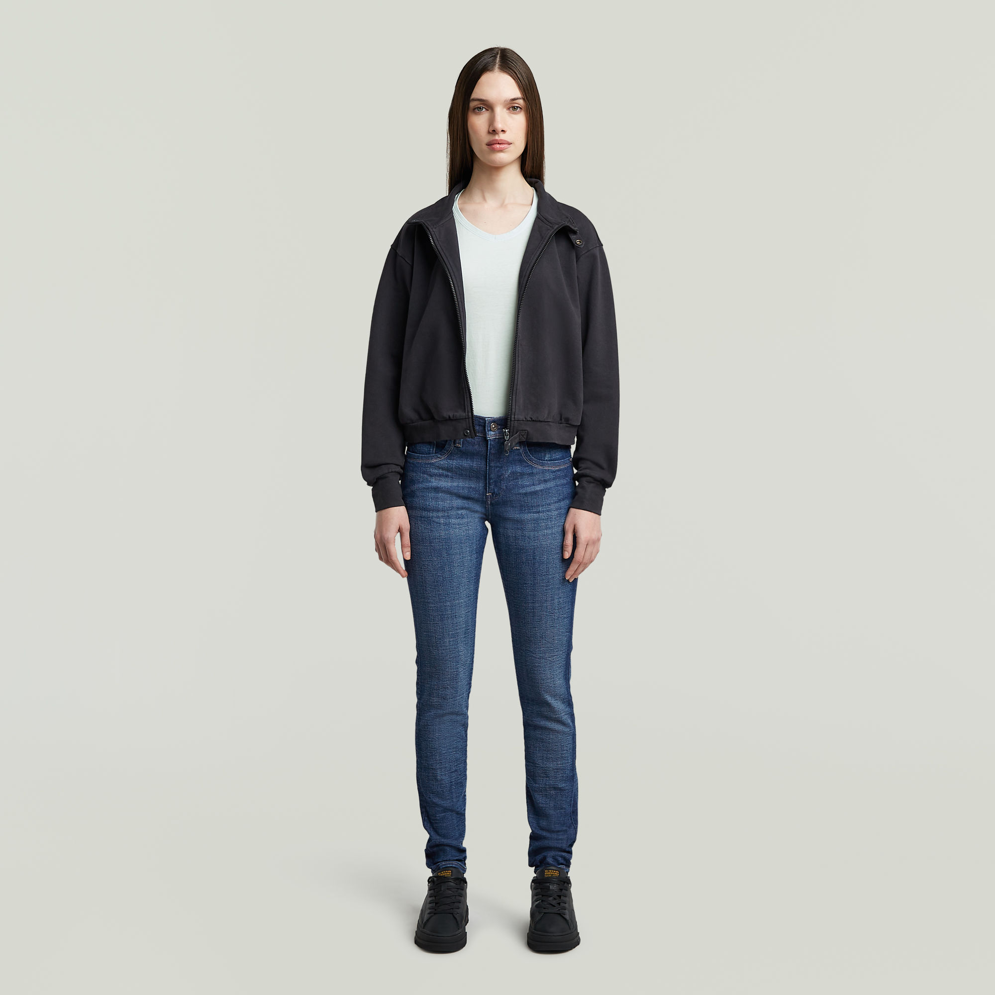G-Star RAW Lhana Super Skinny Jeans Midden blauw Dames
