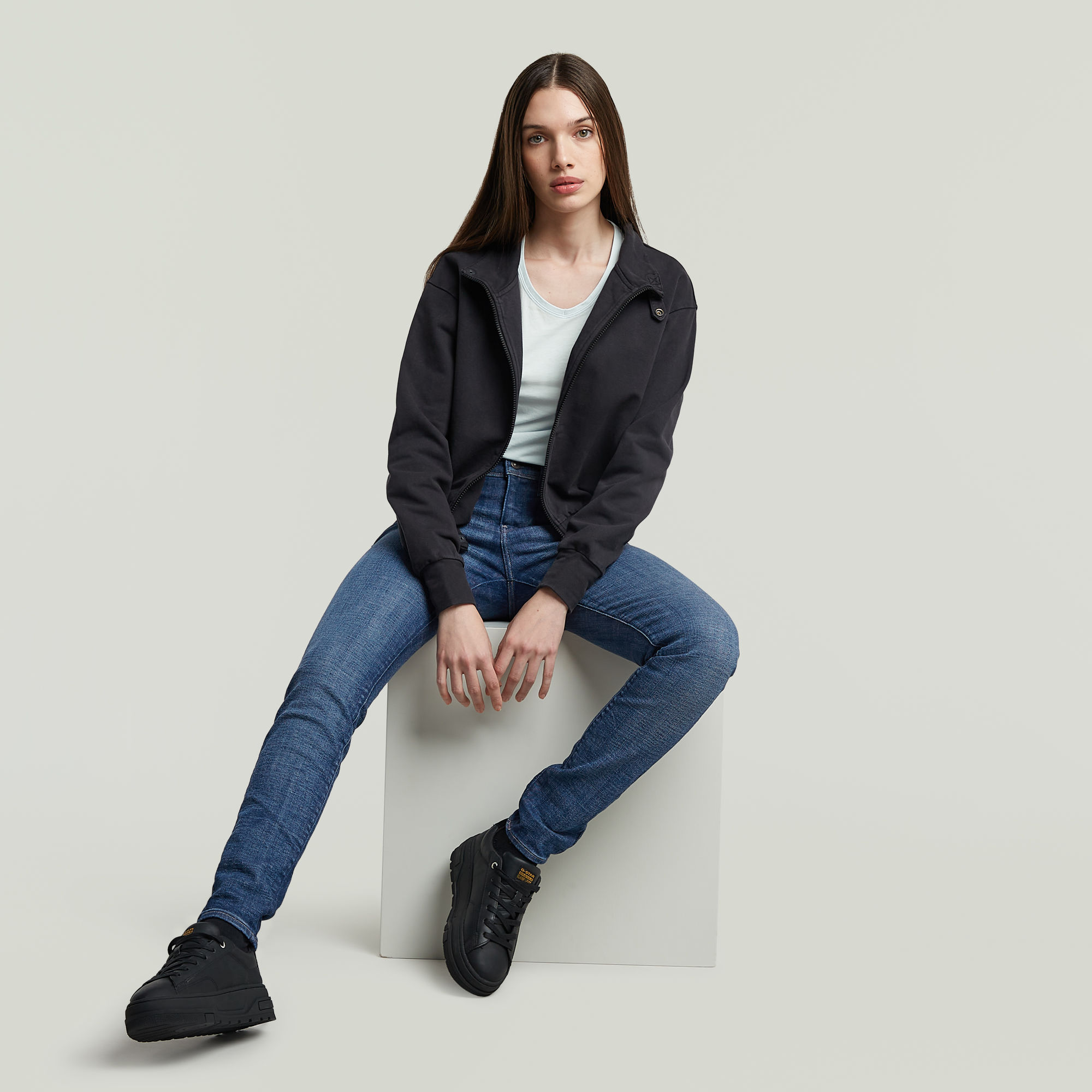 G-Star RAW Lhana Super Skinny Jeans Midden blauw Dames